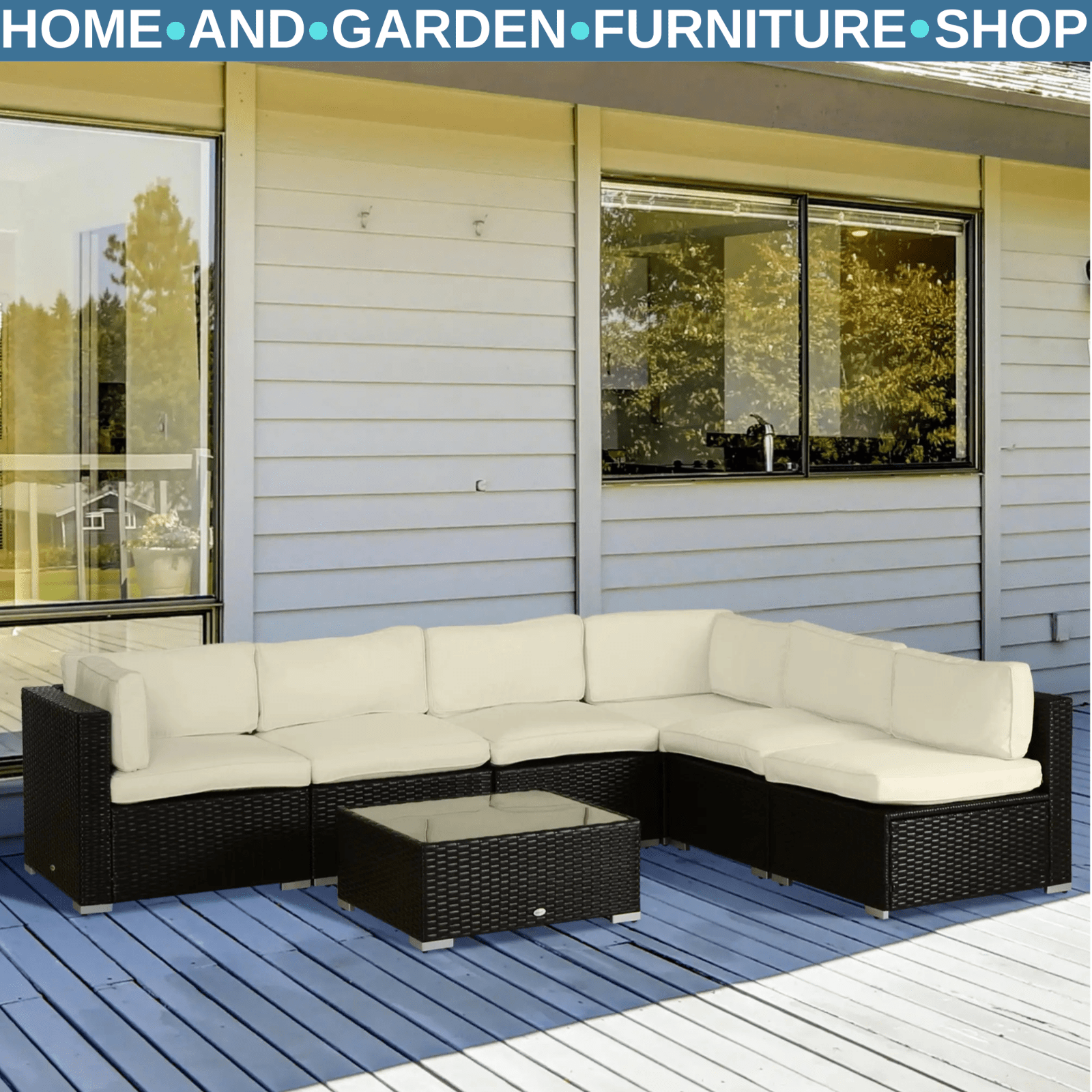 12 Pcs Cushion Replacement Set for Outdoor Garden Rattan Sofa Furniture Seating - Home and Garden Furniture Shop - #rustic - furniture#