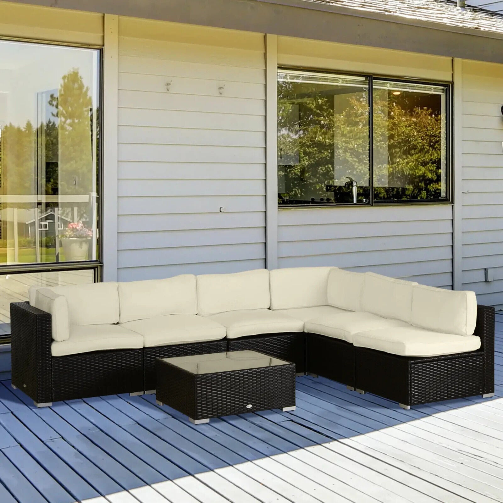 12 Pcs Cushion Replacement Set for Outdoor Garden Rattan Sofa Furniture Seating - Home and Garden Furniture Shop - #rustic - furniture#