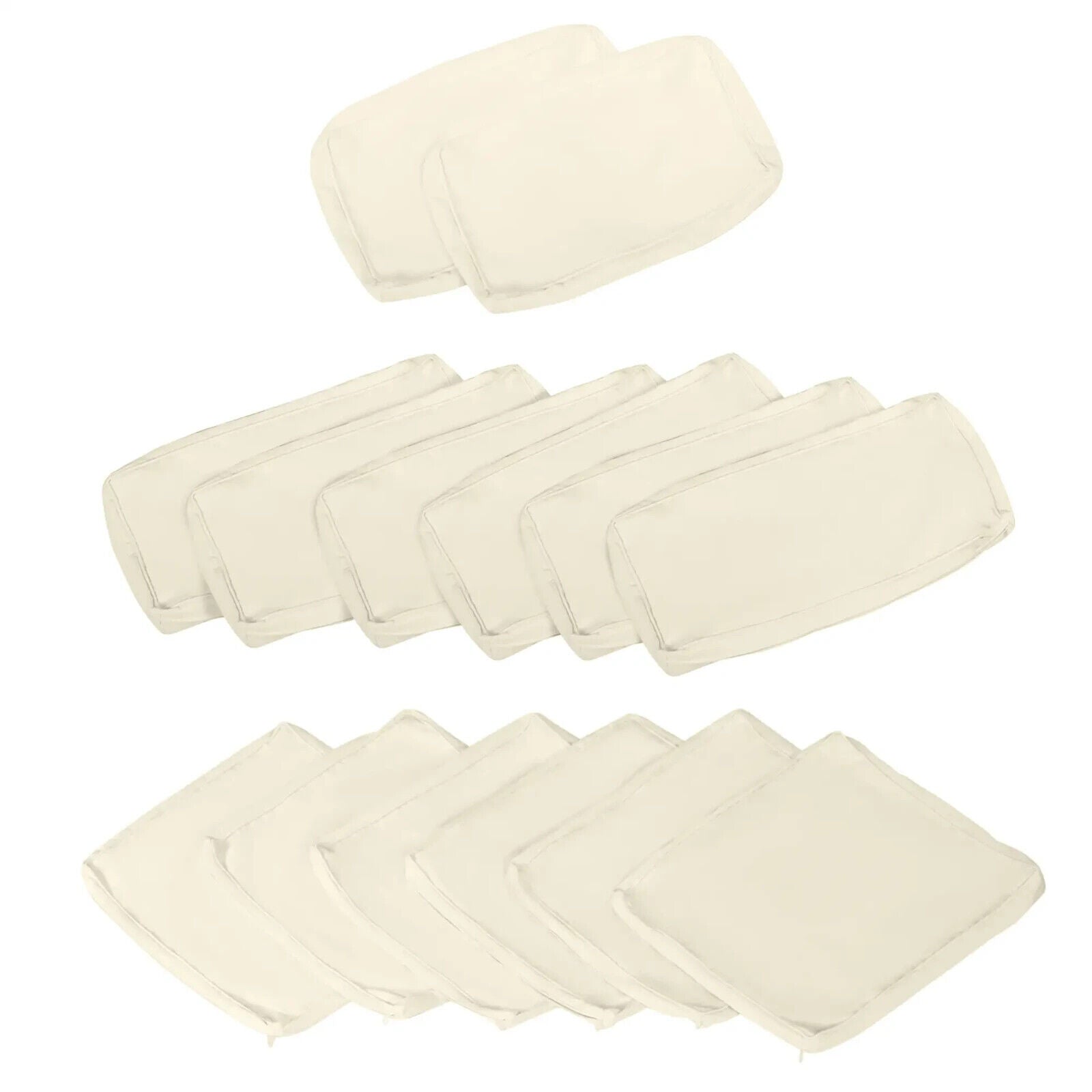 12 Pcs Cushion Replacement Set for Outdoor Garden Rattan Sofa Furniture Seating - Home and Garden Furniture Shop - #rustic - furniture#