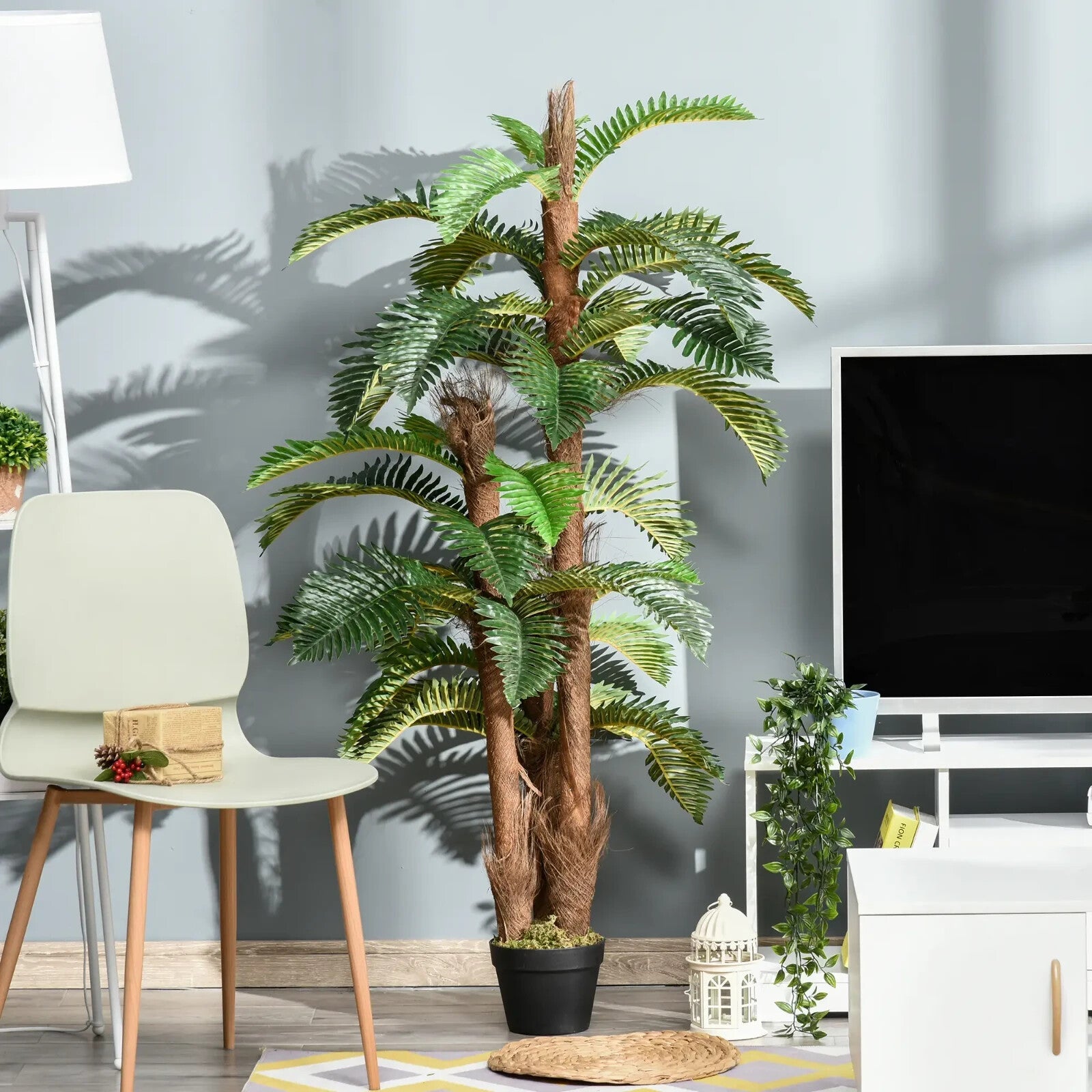 150cm Artificial Fern Plant in Pot for Home or Office Lifelike Greenery Decor - Home and Garden Furniture Shop - rustic - furniture