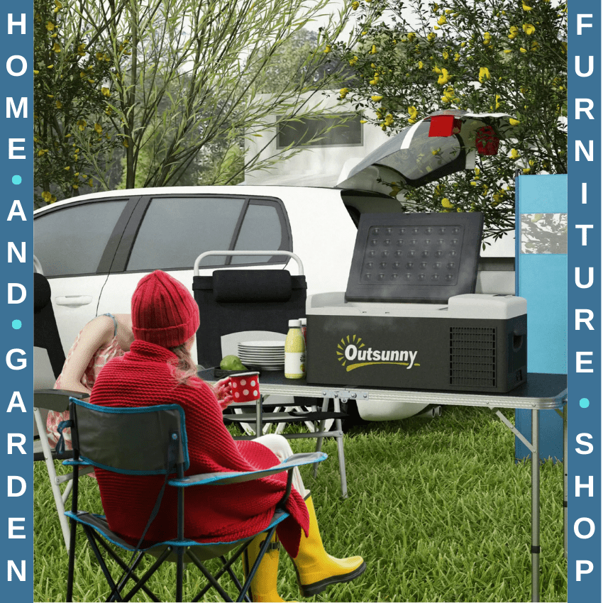 16L Portable Car Fridge Freezer 20℃ to 10℃ Adjustable Temperature DC 12V/24V - Home and Garden Furniture Shop - rustic - furniture