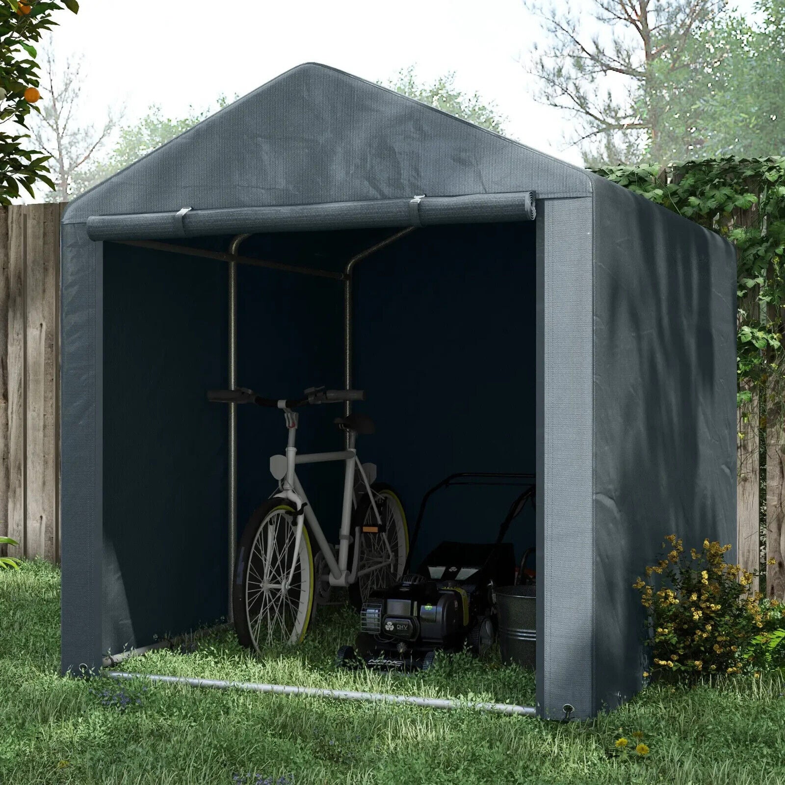 1.6x2.2m Outdoor Garden Storage Shed Tent with Accessories Waterproof Cover - Home and Garden Furniture Shop - #rustic - furniture#