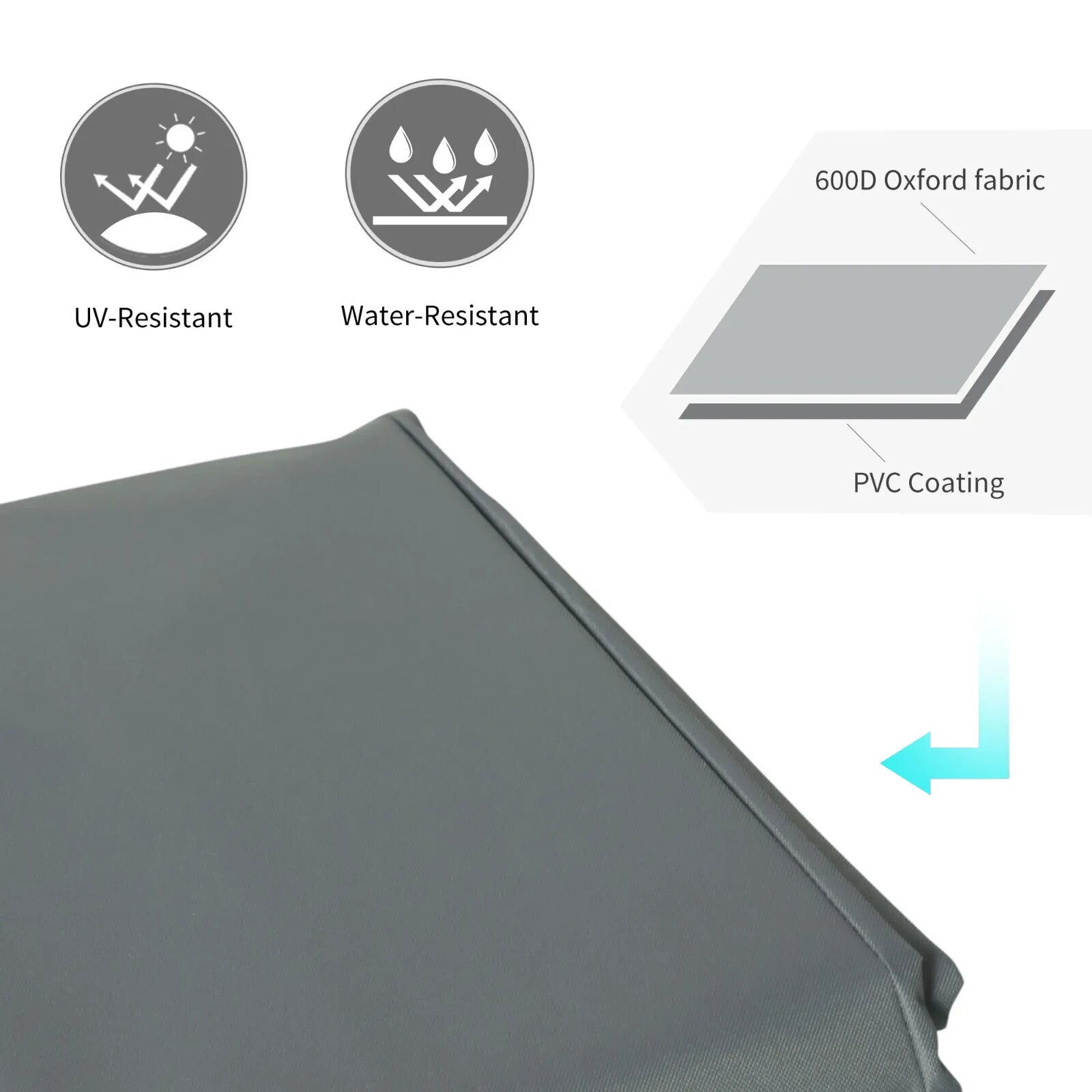 190x72x76cm Rectangular Patio Furniture Cover for Chairs – 600D Oxford Fabric - Home and Garden Furniture Shop - rustic - furniture
