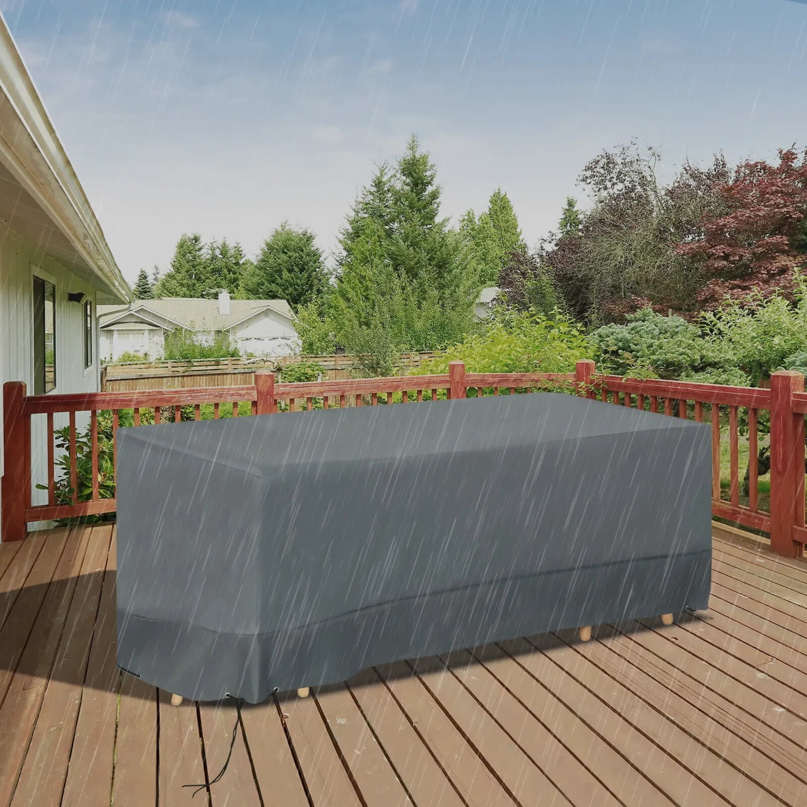 190x72x76cm Rectangular Patio Furniture Cover for Chairs – 600D Oxford Fabric - Home and Garden Furniture Shop - rustic - furniture