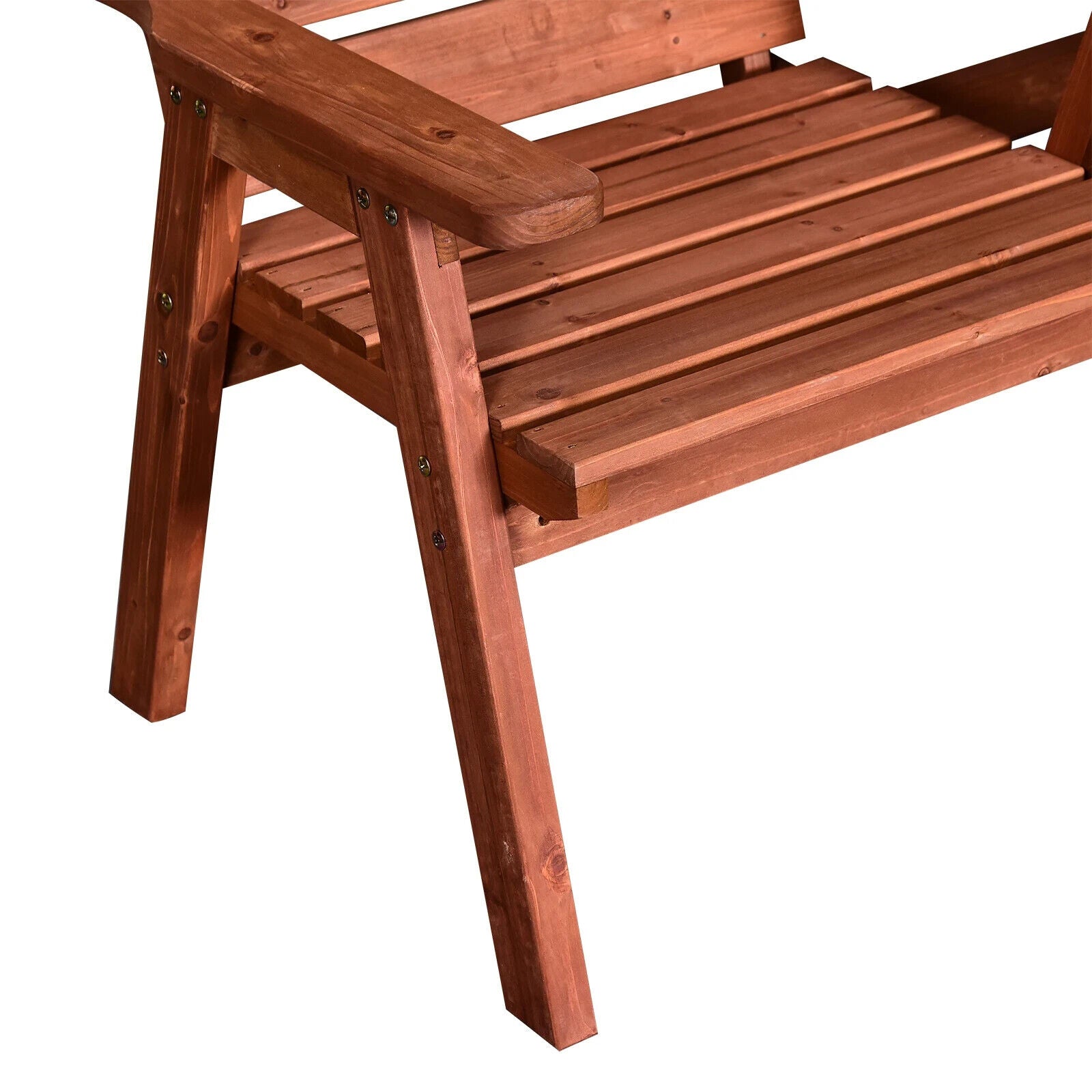 2 or 3 Seater Wooden Garden Bench Convertable Table w/ Armrests Patio Bench Seat - Home and Garden Furniture Shop - #rustic - furniture#