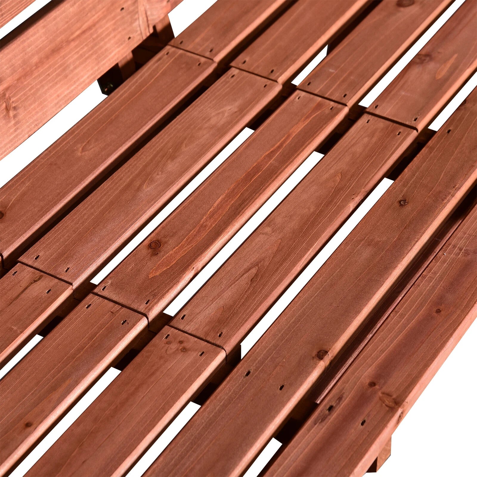 2 or 3 Seater Wooden Garden Bench Convertable Table w/ Armrests Patio Bench Seat - Home and Garden Furniture Shop - rustic - furniture