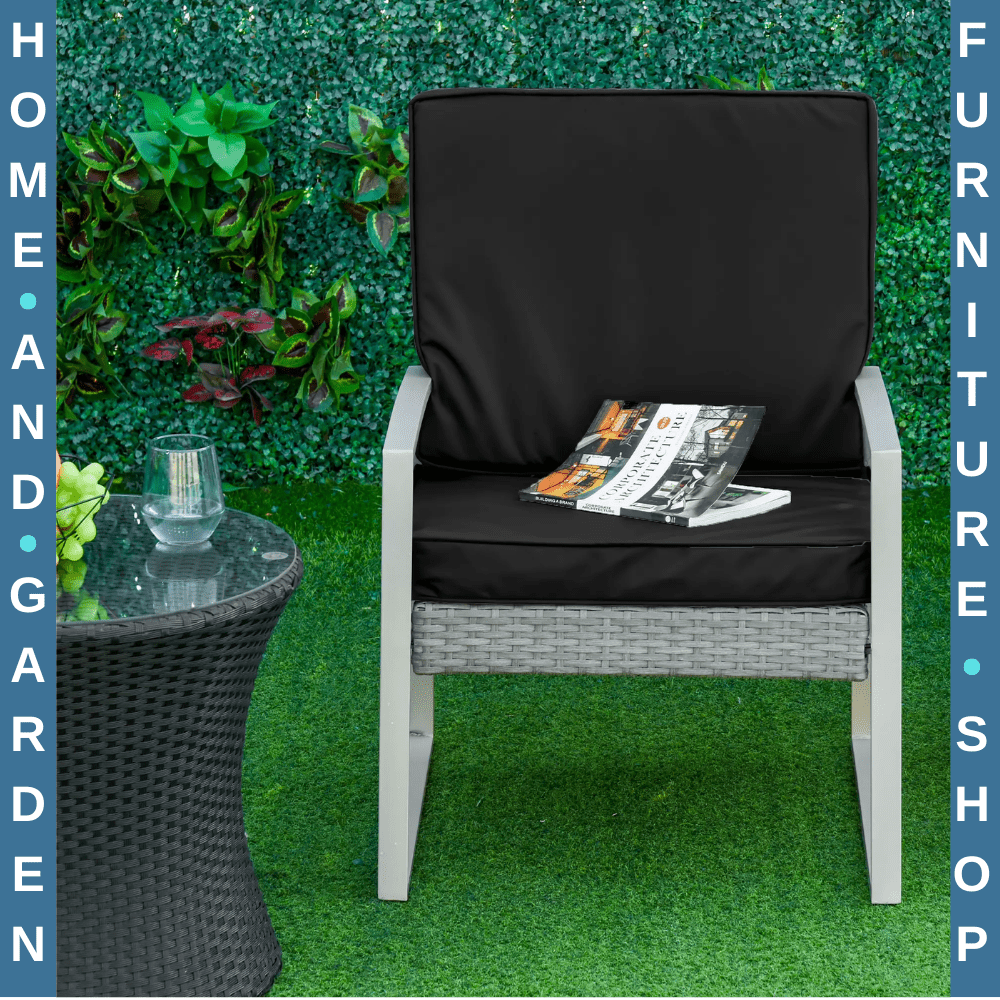 2 Piece Cushion Set with Seat and Back Pad for Rattan Sofa Chair Indoor Outdoor - Home and Garden Furniture Shop - #rustic - furniture#