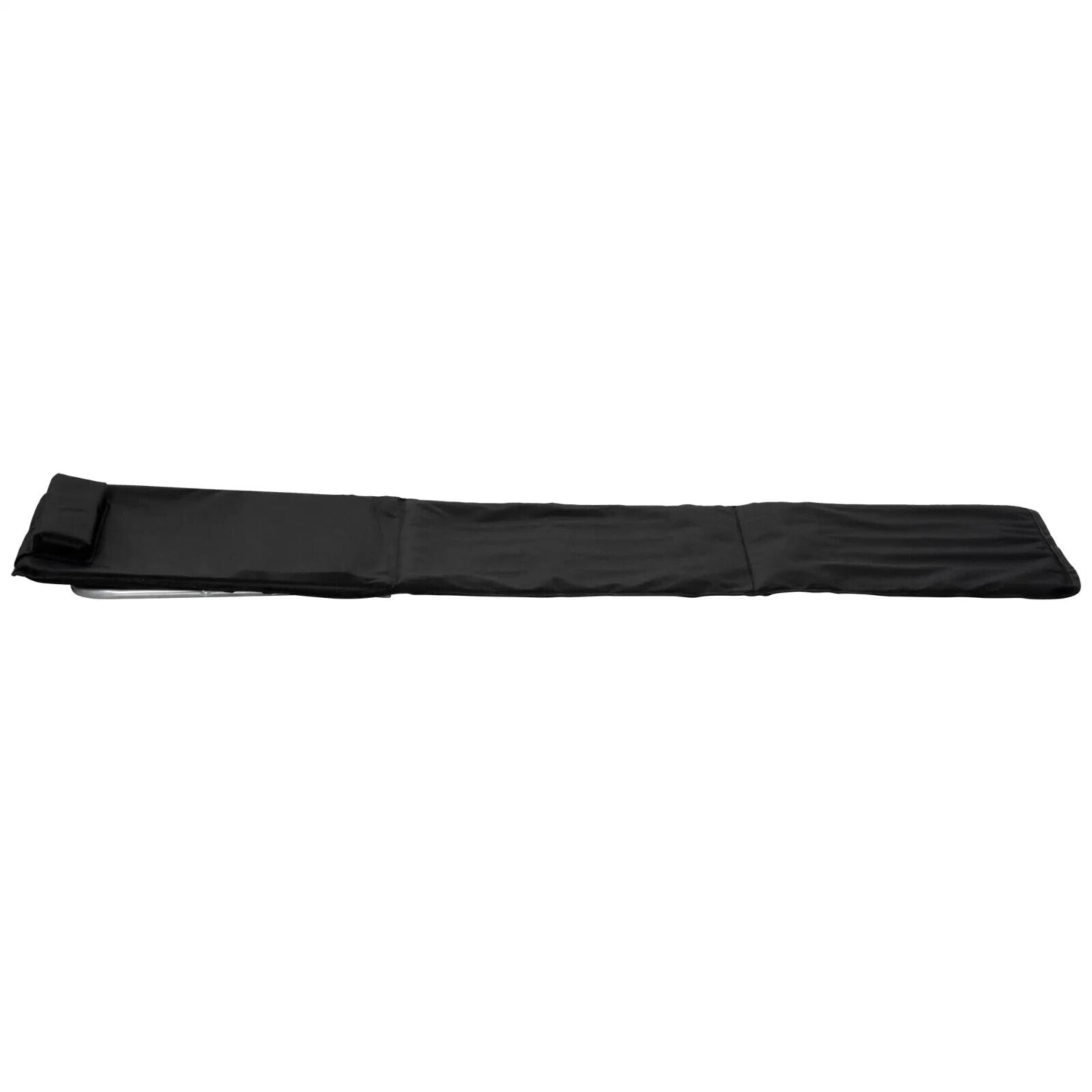 2 Piece Outdoor Beach Mat Steel Reclining Chair Set with Pillow for Garden Black - Home and Garden Furniture Shop - #rustic - furniture#