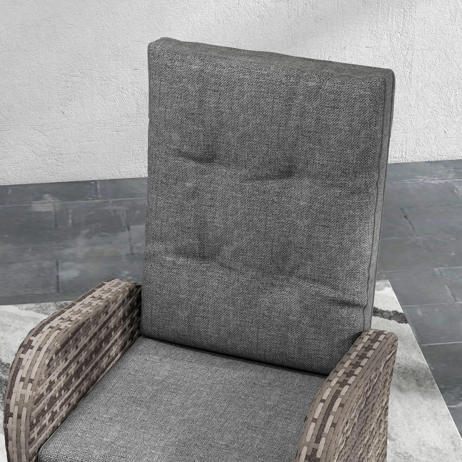 2 Seater Rattan Wicker Lounge Sofa Set with Cushion for Patio Yard Porch Outdoor - Home and Garden Furniture Shop - #rustic - furniture#
