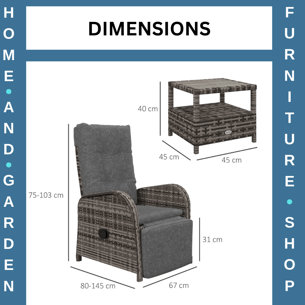 2 Seater Rattan Wicker Lounge Sofa Set with Cushion for Patio Yard Porch Outdoor - Home and Garden Furniture Shop - #rustic - furniture#
