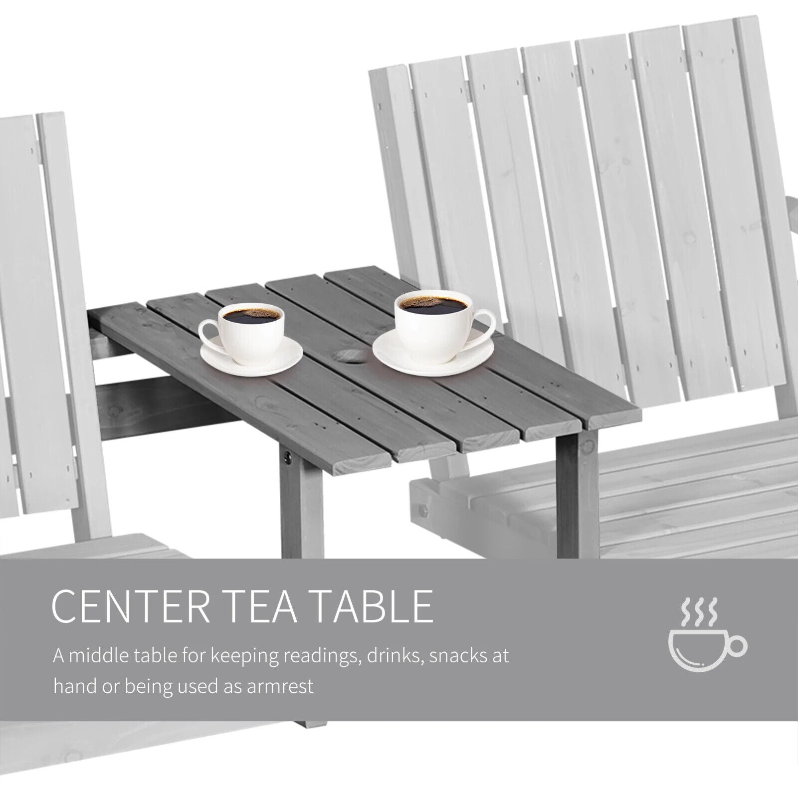 2 Seater Steel Garden Bench Antique Outdoor Loveseat for Patio Porch Yard Lawn - Home and Garden Furniture Shop - #rustic - furniture#