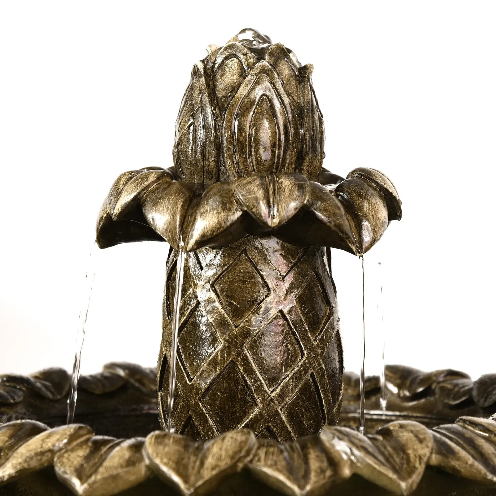 2 Tier Outdoor Water Fountain Freestanding Cascading Feature for Garden Decor - Home and Garden Furniture Shop - rustic - furniture