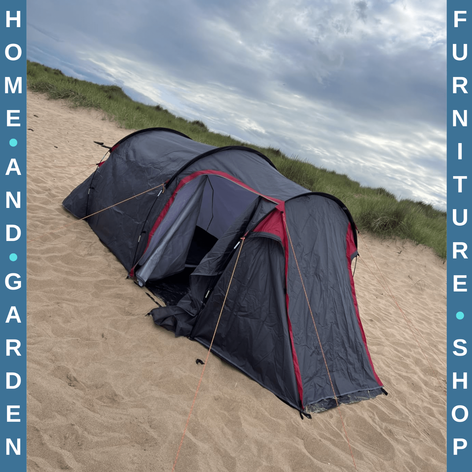 2 to 3 Person Dome Camping Tent with Screened Porch Waterproof Family Shelter - Home and Garden Furniture Shop - rustic - furniture