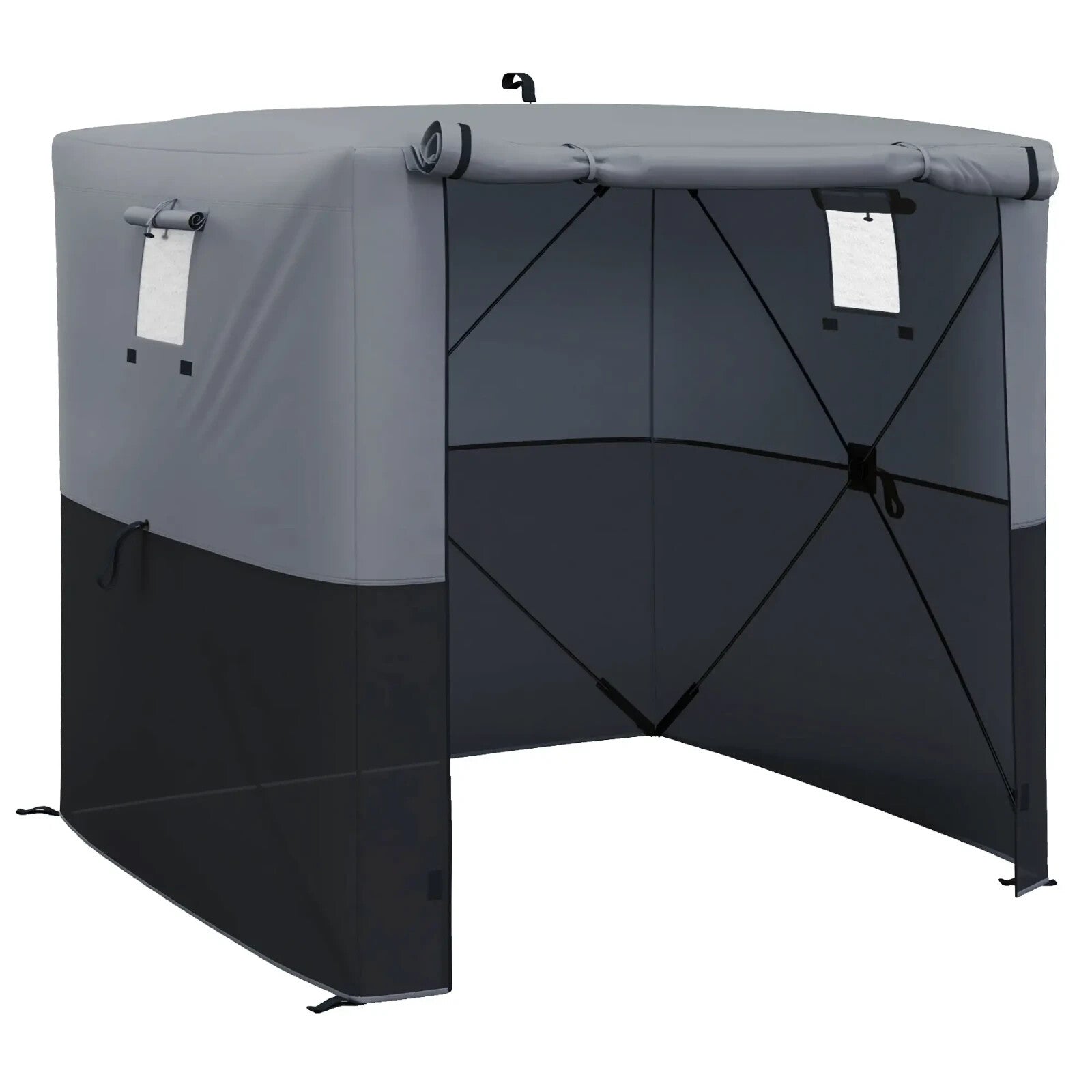 2 x 2m Pop Up Gazebo with Accessories Outdoor Garden Shelter Camping Event Tent - Home and Garden Furniture Shop - rustic - furniture