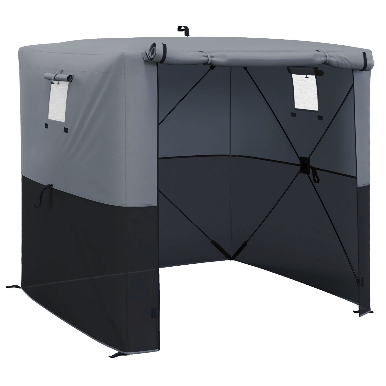 2 x 2m Pop Up Gazebo with Accessories Outdoor Garden Shelter Camping Event Tent - Home and Garden Furniture Shop - rustic - furniture