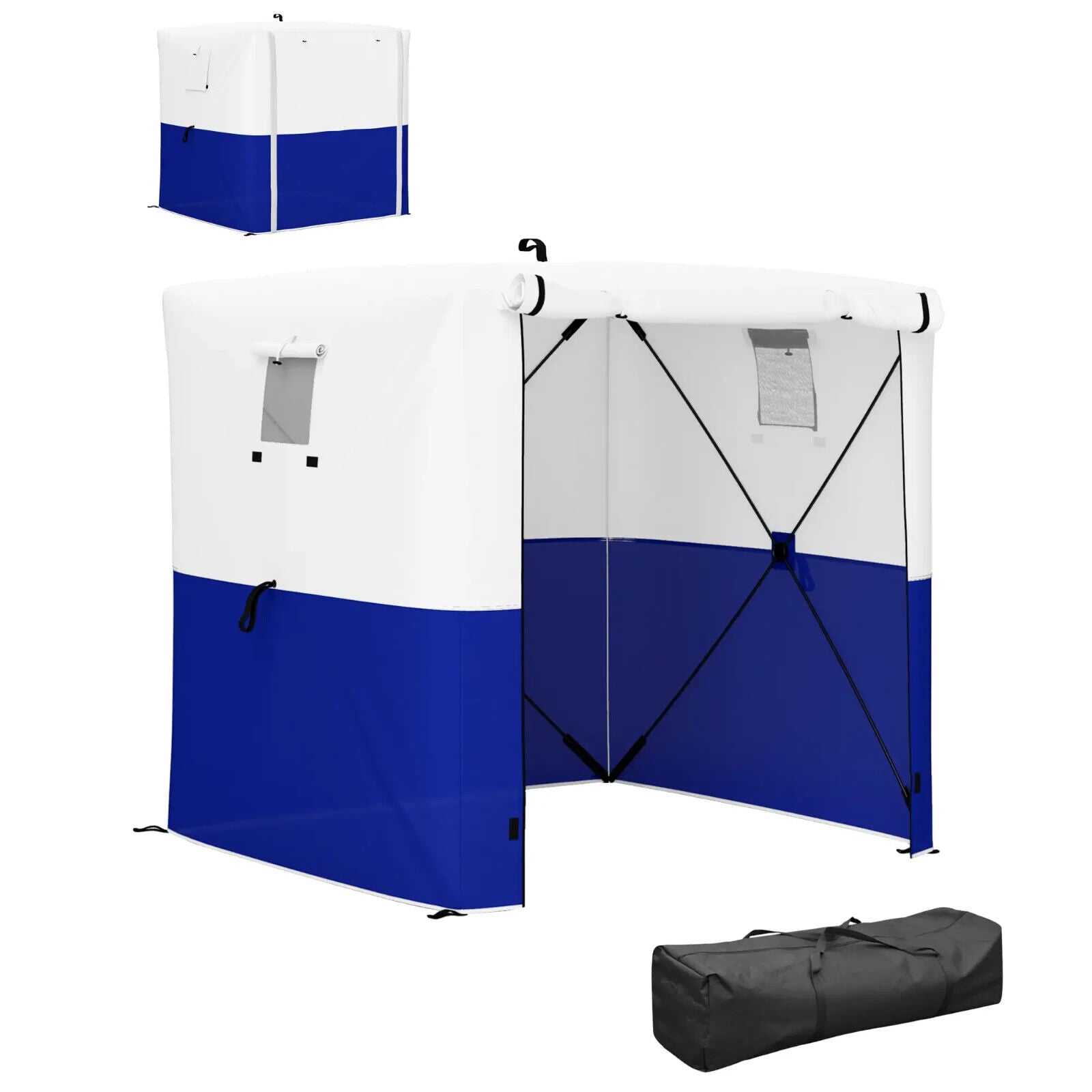 2 x 2m Pop Up Gazebo with Sides Party Tent Blue Camping Shelter Festival Gazebo - Home and Garden Furniture Shop - #rustic - furniture#