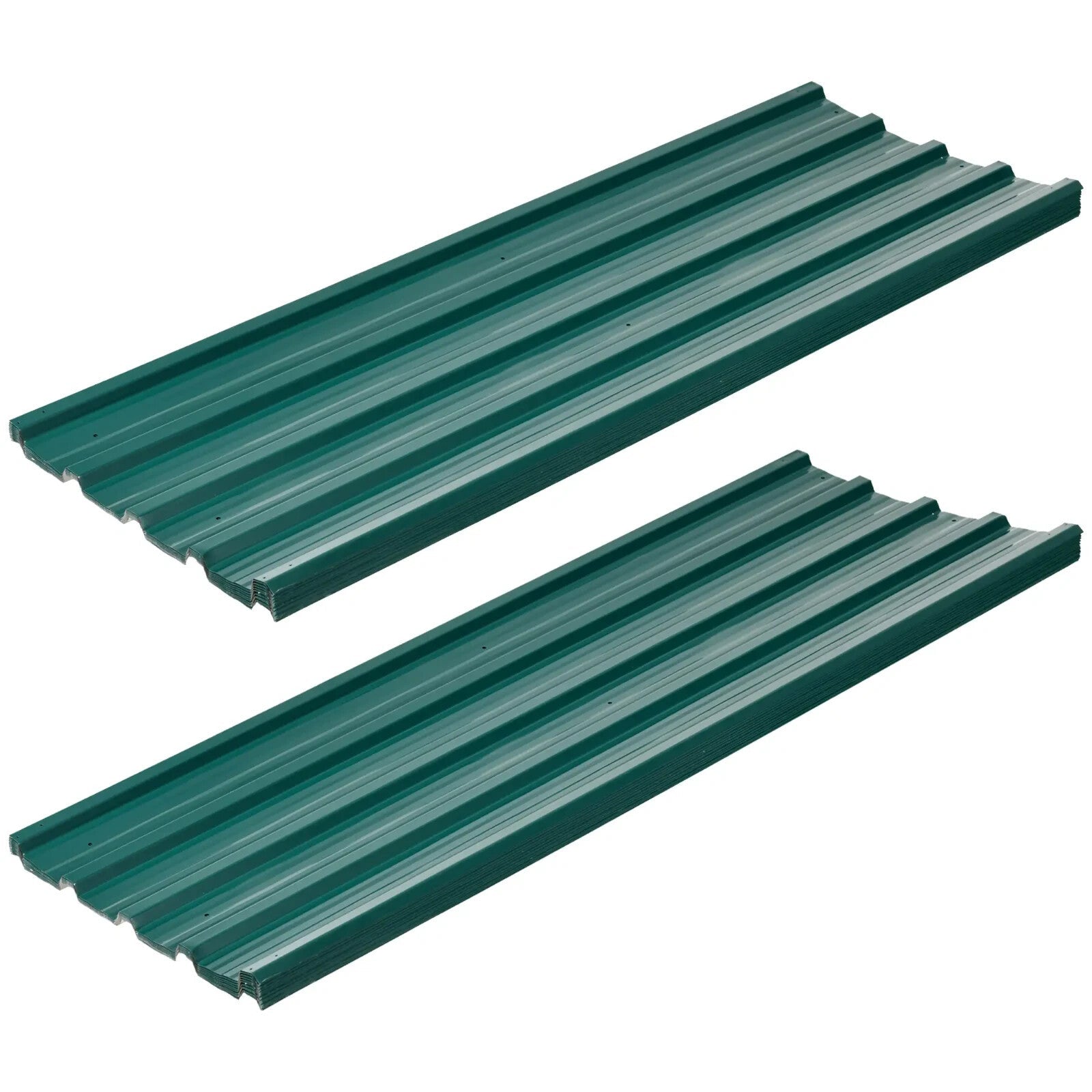 24 Pack Corrugated Metal Roofing Sheets Galvanised Panels for Shed Garage Roof - Home and Garden Furniture Shop - rustic - furniture