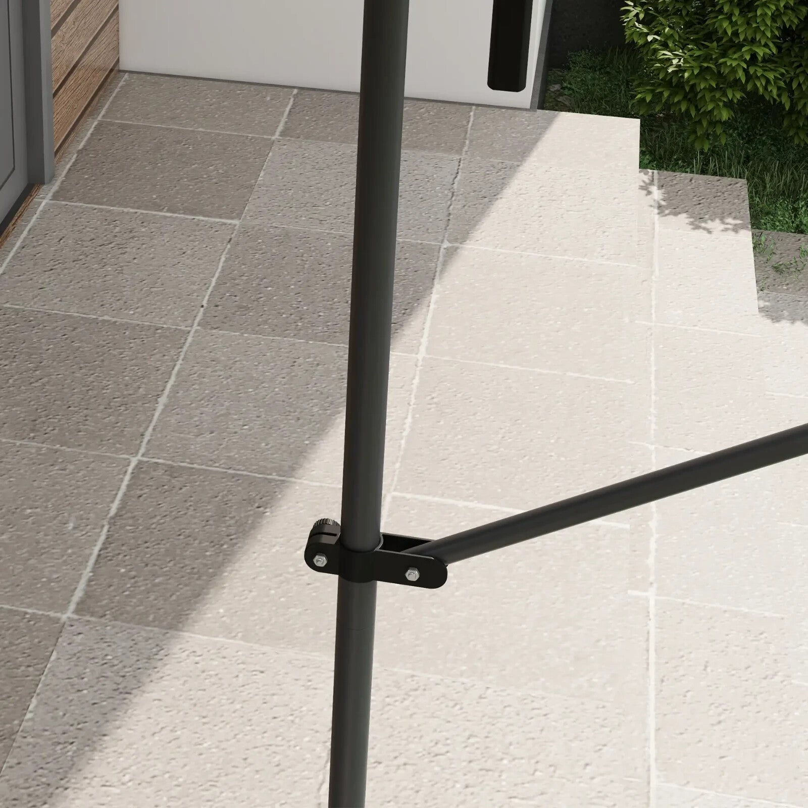 2.5 x 1.2m Retractable Free Standing Awning UV Resistant Patio Door Sun Shade - Home and Garden Furniture Shop - rustic - furniture