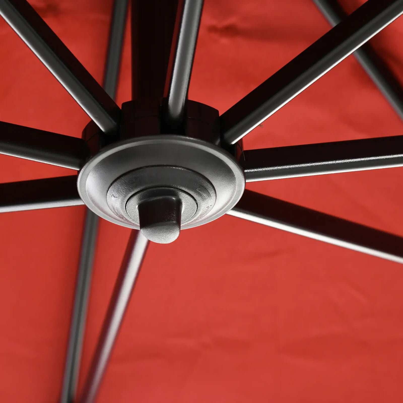 2.5 x 2.5m Cantilever Offset Garden Parasol with 360 Rotation & Aluminium Frame - Home and Garden Furniture Shop - rustic - furniture