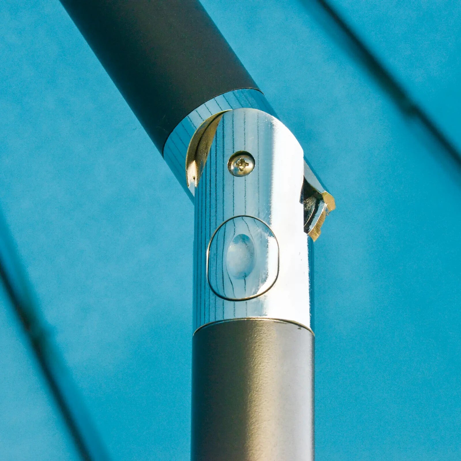 255cm Garden Parasol w/ 18 Ribs Tilt and Crank Outdoor Sunshade Patio Umbrella - Home and Garden Furniture Shop - rustic - furniture