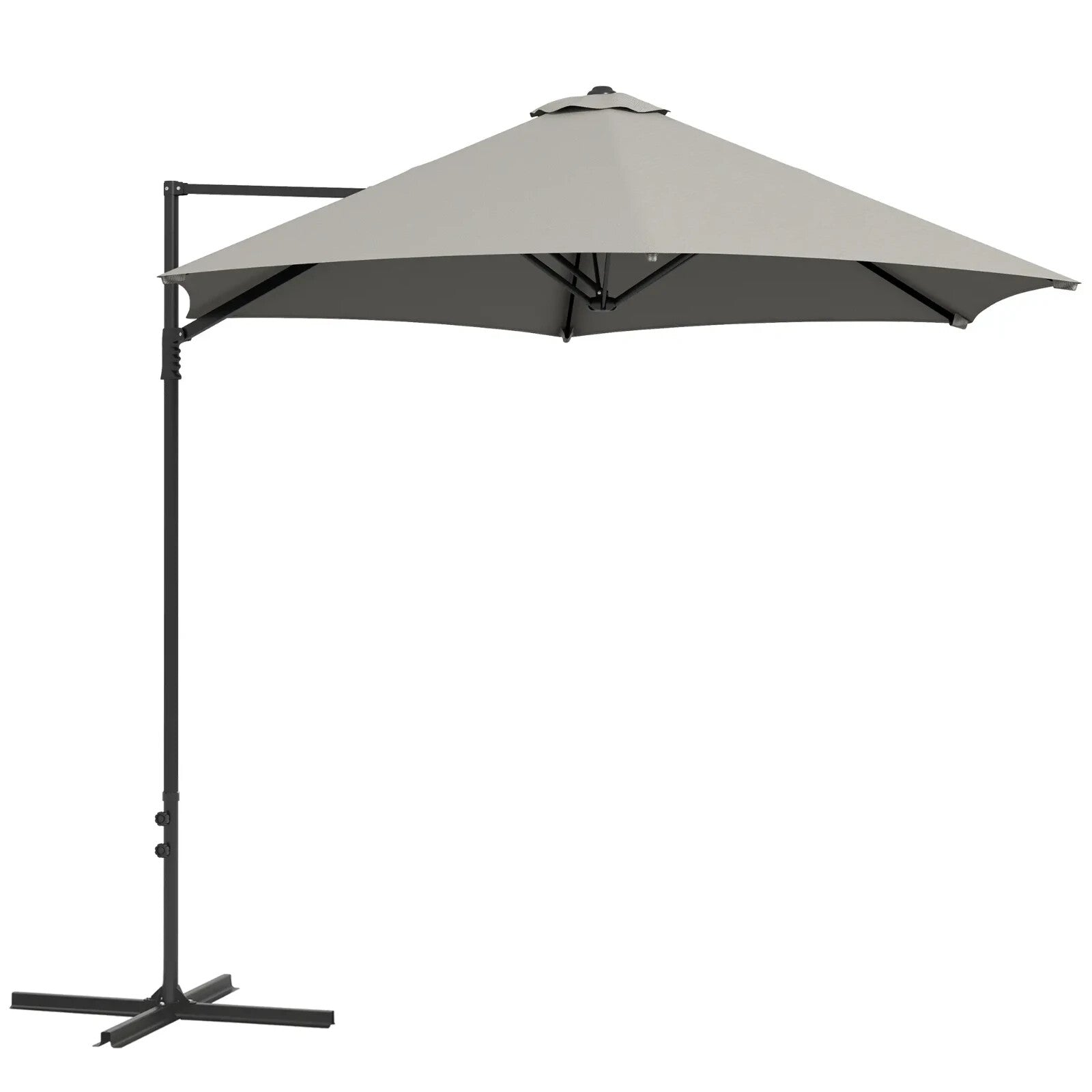 2.5m Garden Cantilever Parasol Offset Umbrella Hanging Sun Shade Canopy Shelter - Home and Garden Furniture Shop - rustic - furniture