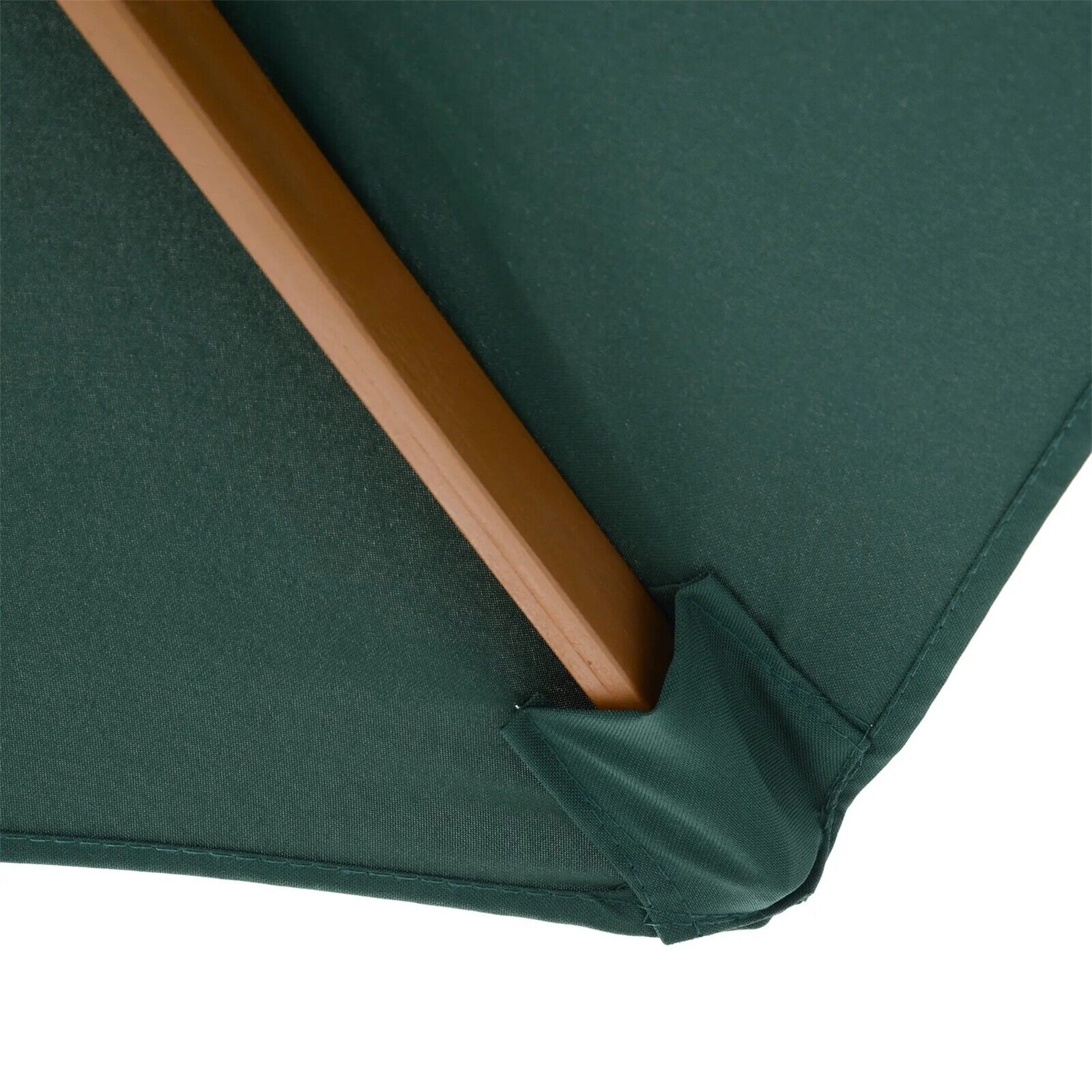 2.5m Garden Patio Parasol Sun Shade Outdoor Wooden Umbrella Canopy Green Cover - Home and Garden Furniture Shop - #rustic - furniture#
