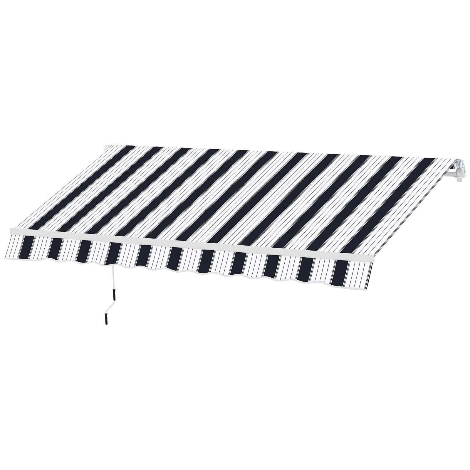 2.5M x 2M Manual Awning Canopy Retractable Sun Shade Patio Shelter Side Cover - Home and Garden Furniture Shop - rustic - furniture