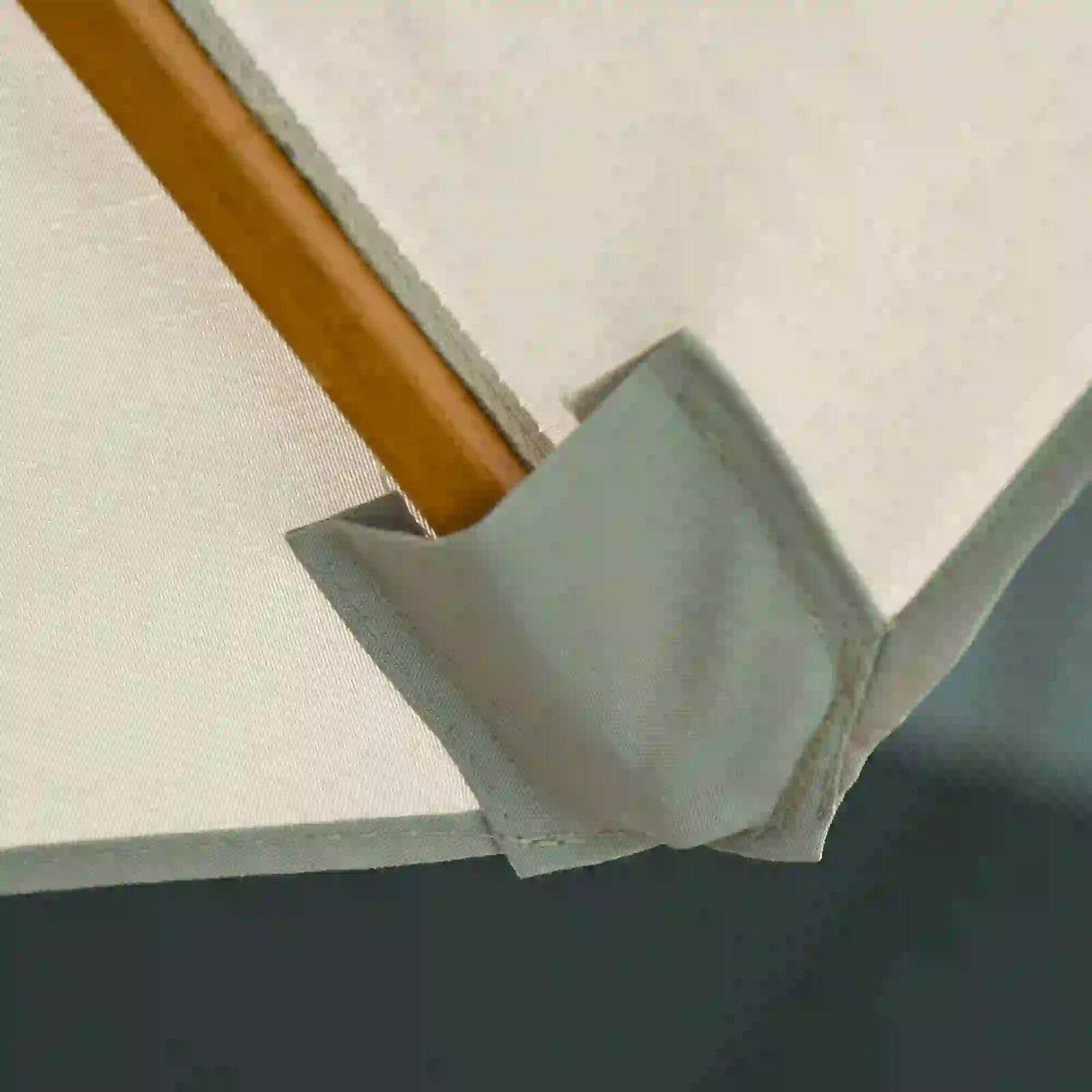 2.7 m Double Tier Wooden Garden Parasol Outdoor Patio Sun Umbrella for Shade - Home and Garden Furniture Shop - rustic - furniture