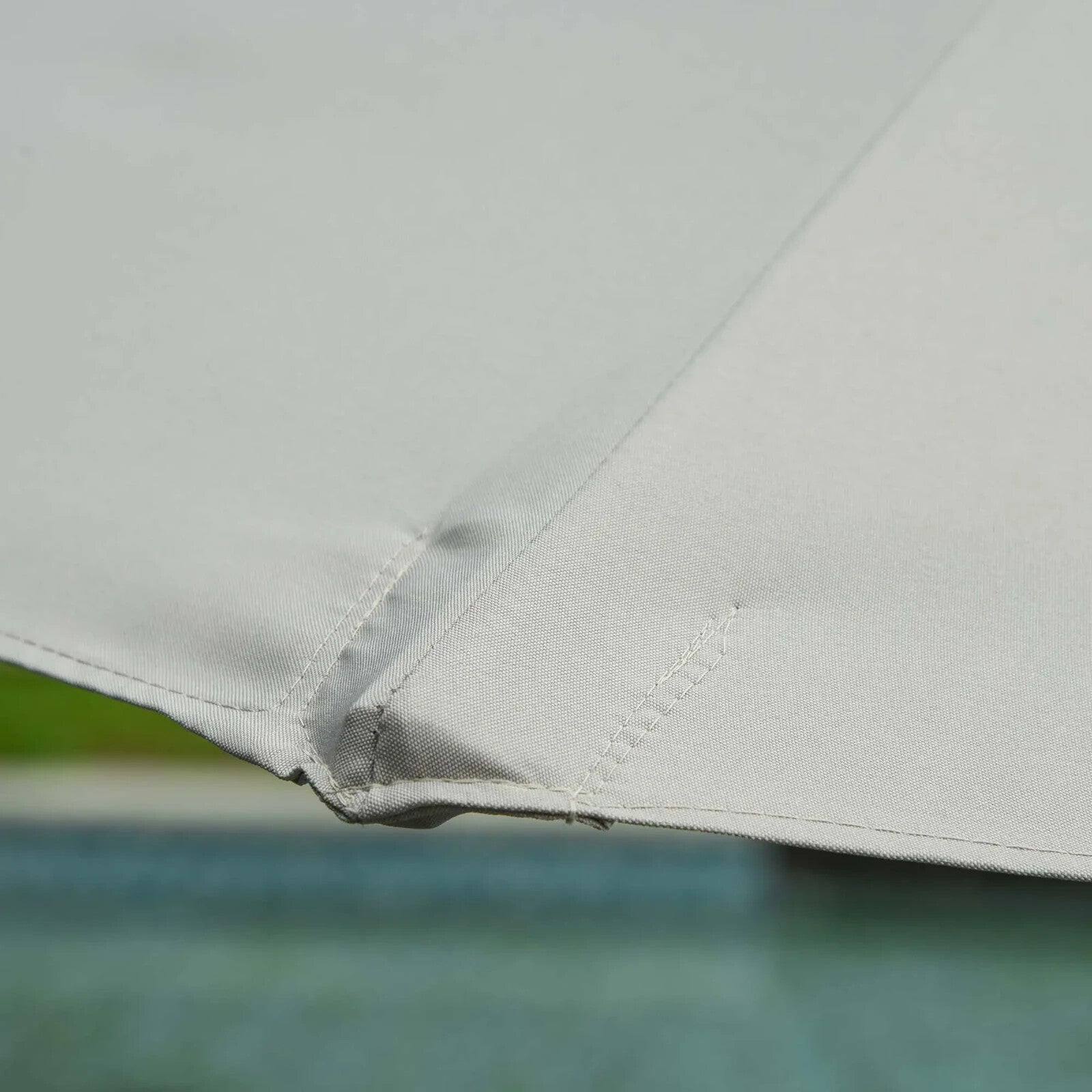 2.7 m Double Tier Wooden Garden Parasol Outdoor Patio Sun Umbrella for Shade - Home and Garden Furniture Shop - rustic - furniture