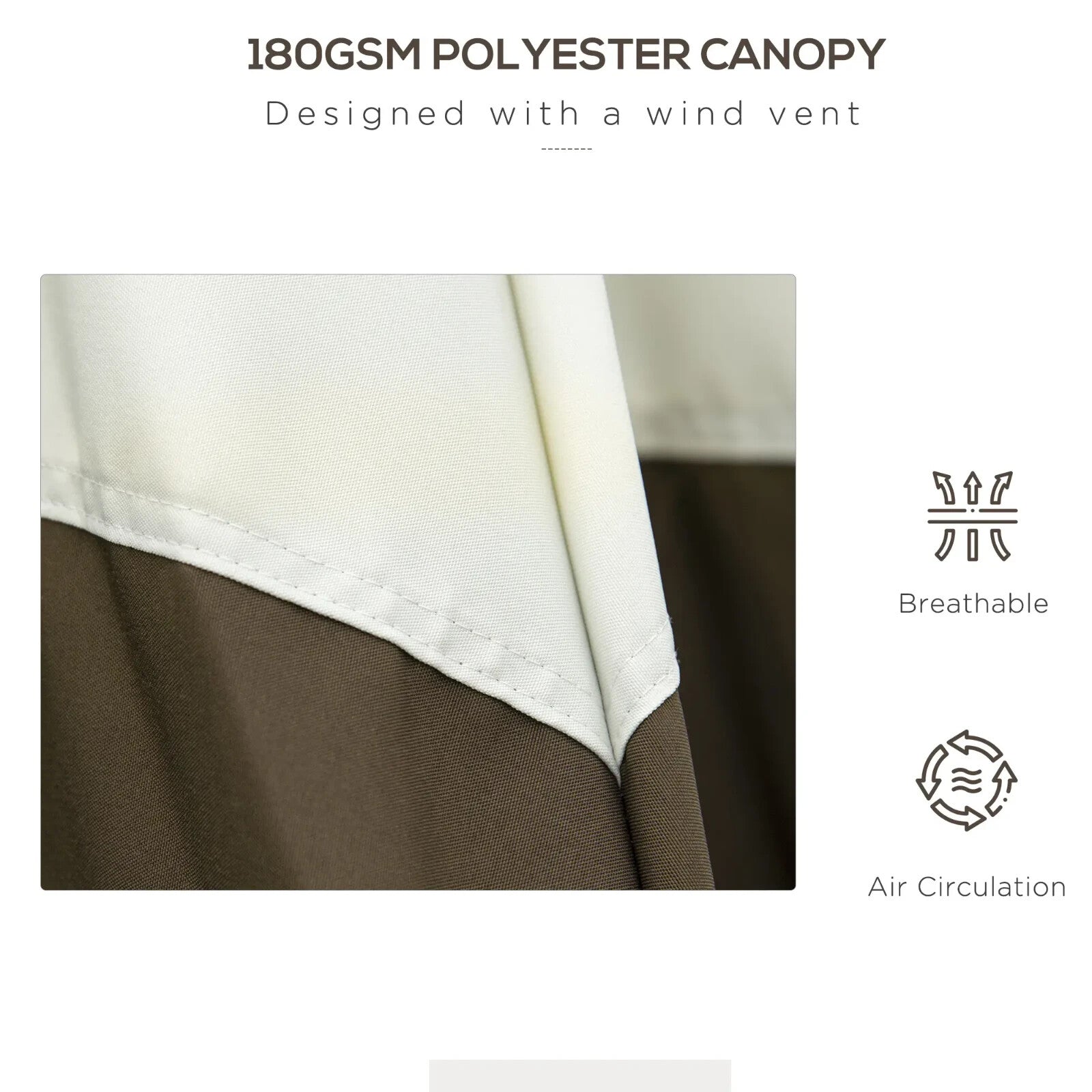 2.7m Garden Parasol Umbrella with Tilt Crank and 8 Ribs for Patio or Beach Use - Home and Garden Furniture Shop - rustic - furniture