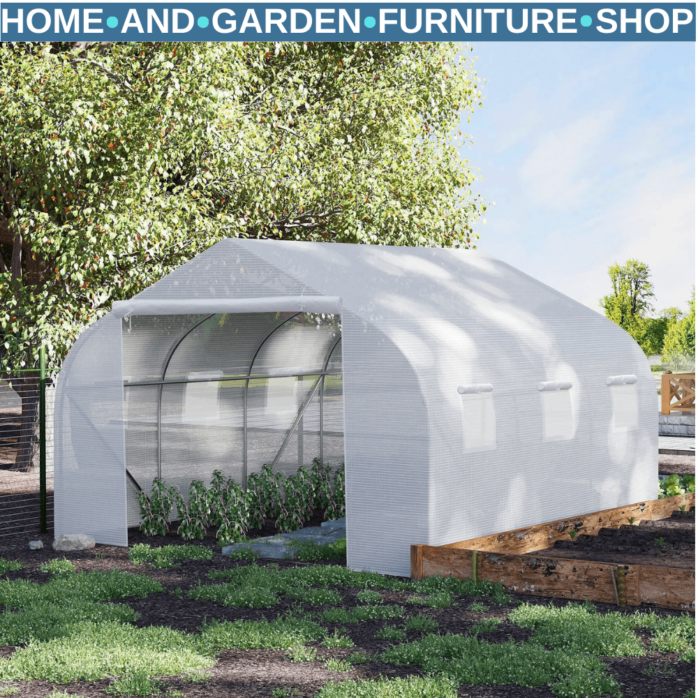 2H x 3.5L x 3W m Walk - In Tunnel PE Mesh Greenhouse Outdoor Garden Growing Tent - Home and Garden Furniture Shop - #rustic - furniture#