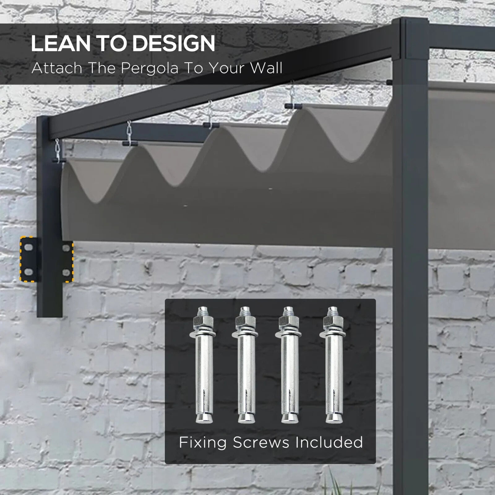 2x3m Pergola with Retractable Roof for Grill & Patio – Metal Shelter - Home and Garden Furniture Shop - rustic - furniture