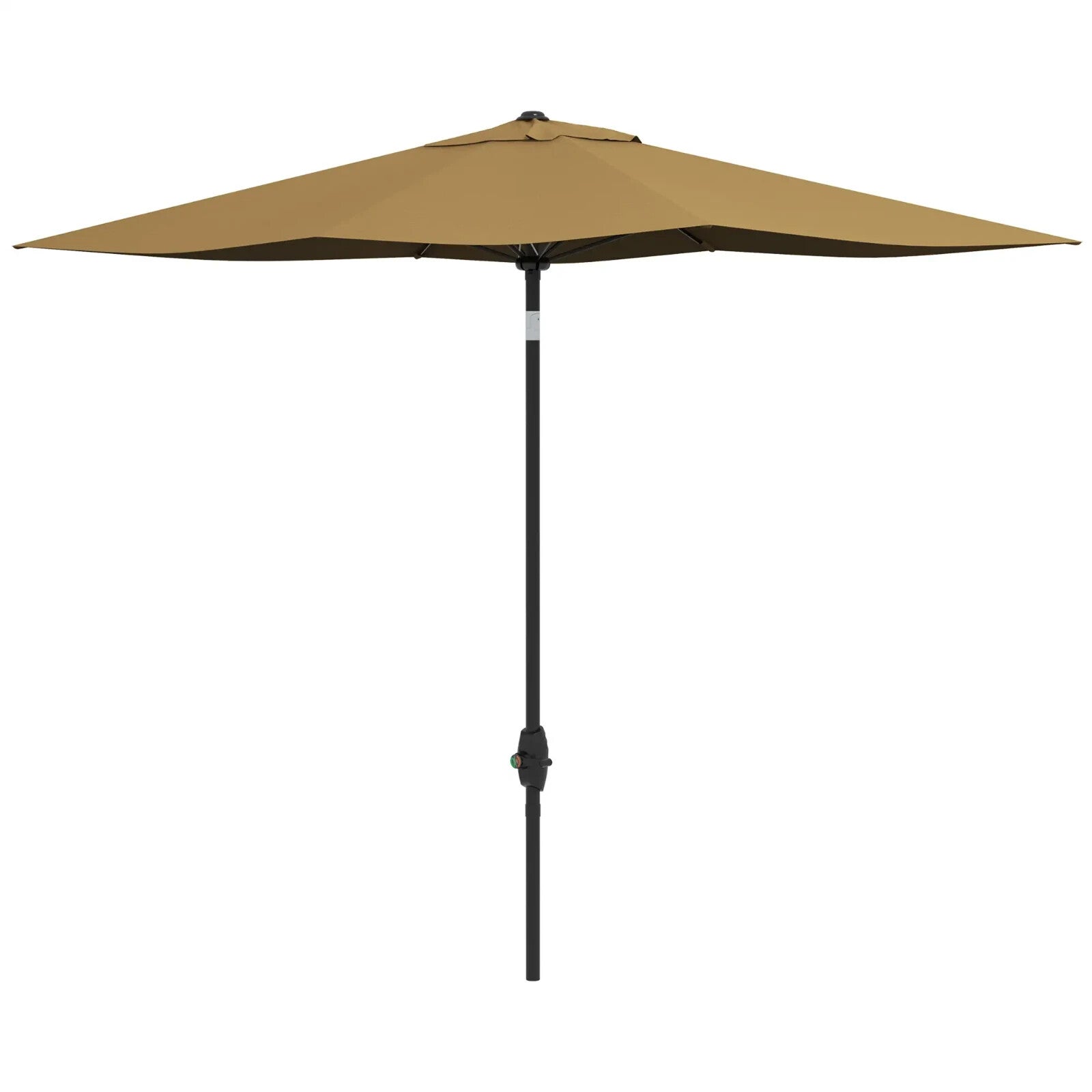 2x3m Rectangular Garden Parasol w/ Crank Tilt Market Umbrella Sun Shade Outdoor - Home and Garden Furniture Shop - rustic - furniture