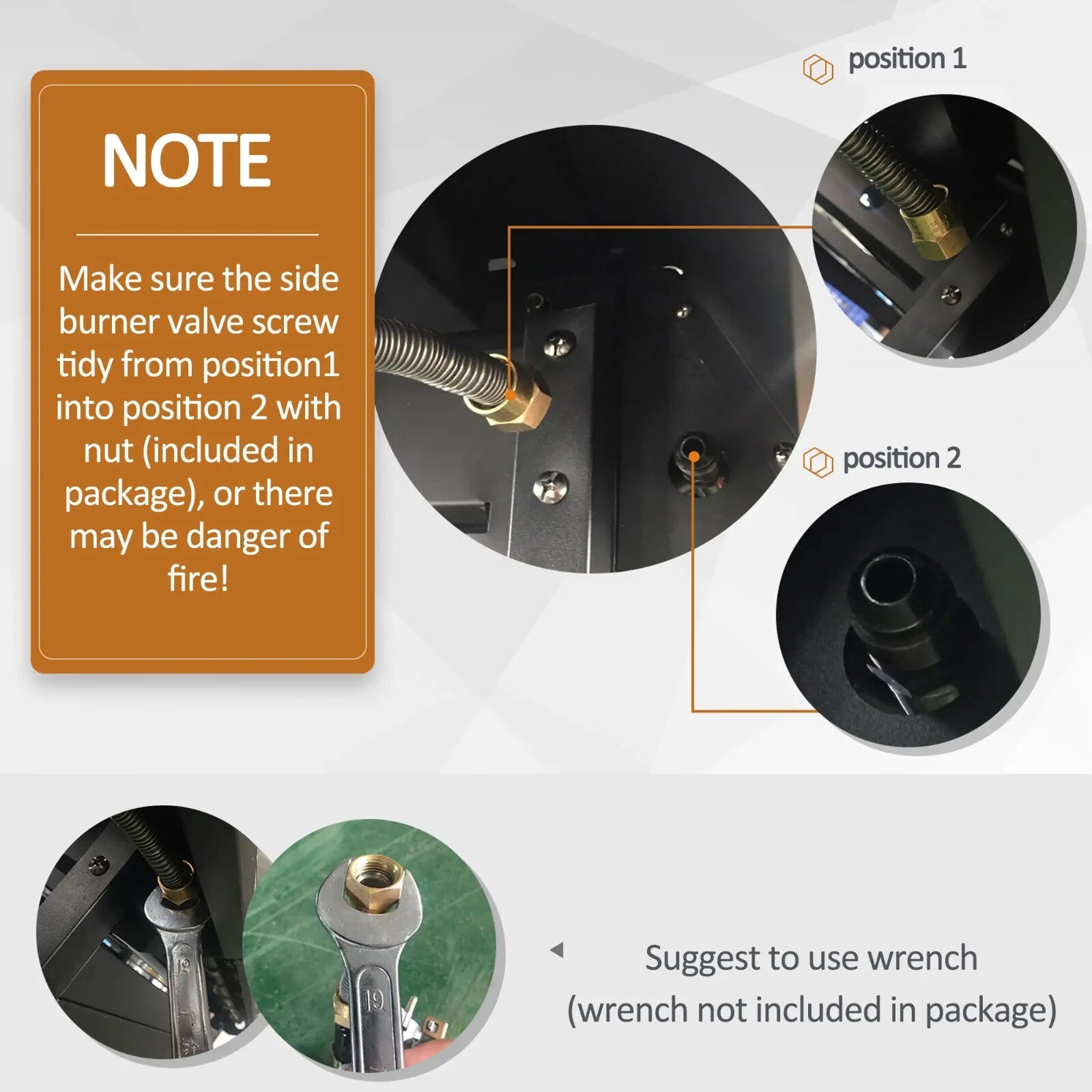 3 and 1 Gas Barbecue Grill w/ Side Burner & Large Cooking Area for Garden BBQs - Home and Garden Furniture Shop - rustic - furniture