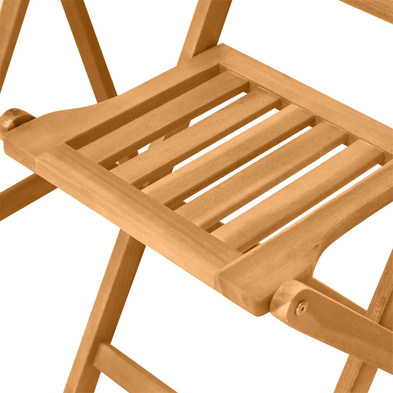 3 Piece Folding Wooden Bistro Set Garden Patio Table & Chairs Outdoor Teak Porch - Home and Garden Furniture Shop - #rustic - furniture#