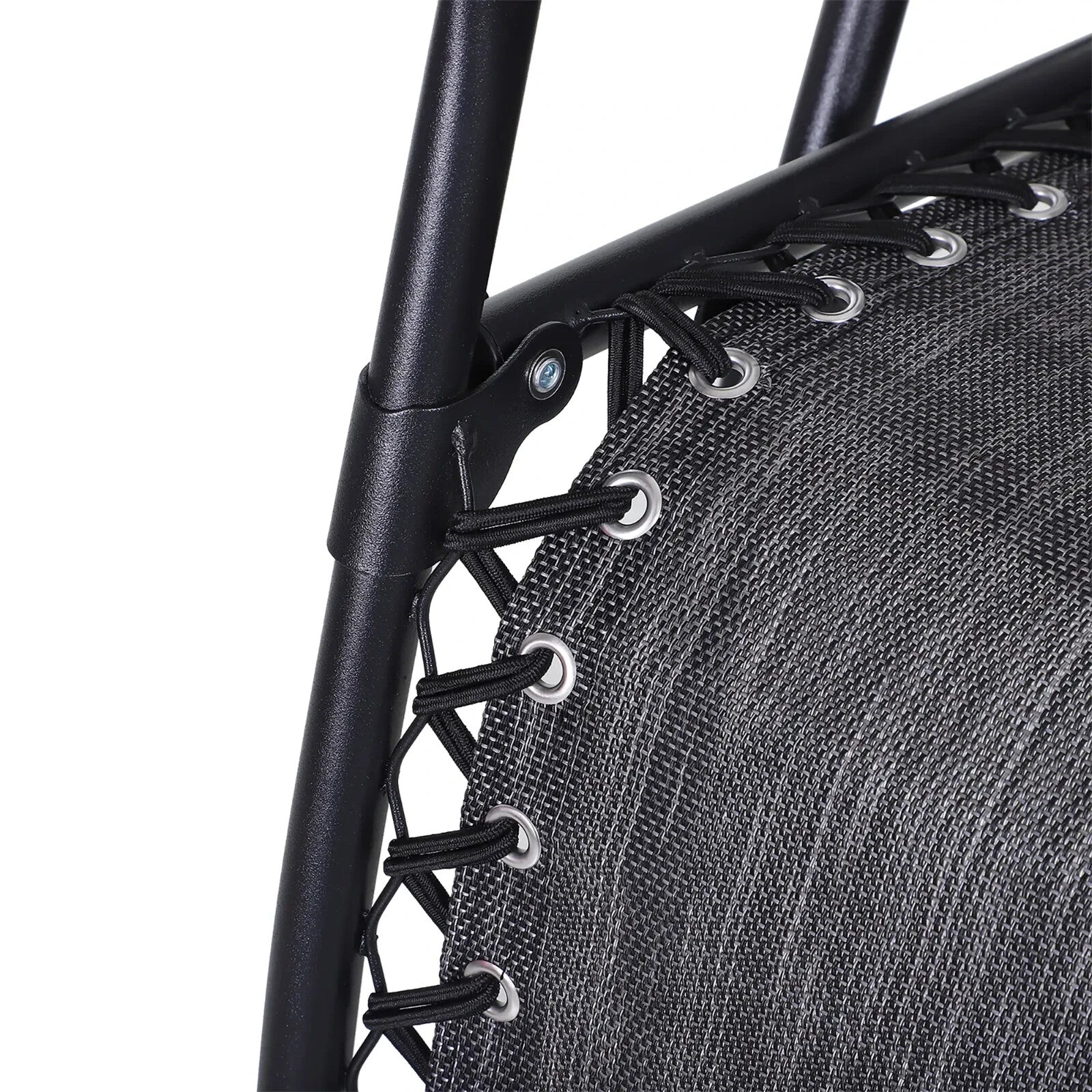 3 Piece Folding Zero Gravity Chairs & Table Set With Cup Holder Sun Lounger Grey - Home and Garden Furniture Shop - rustic - furniture