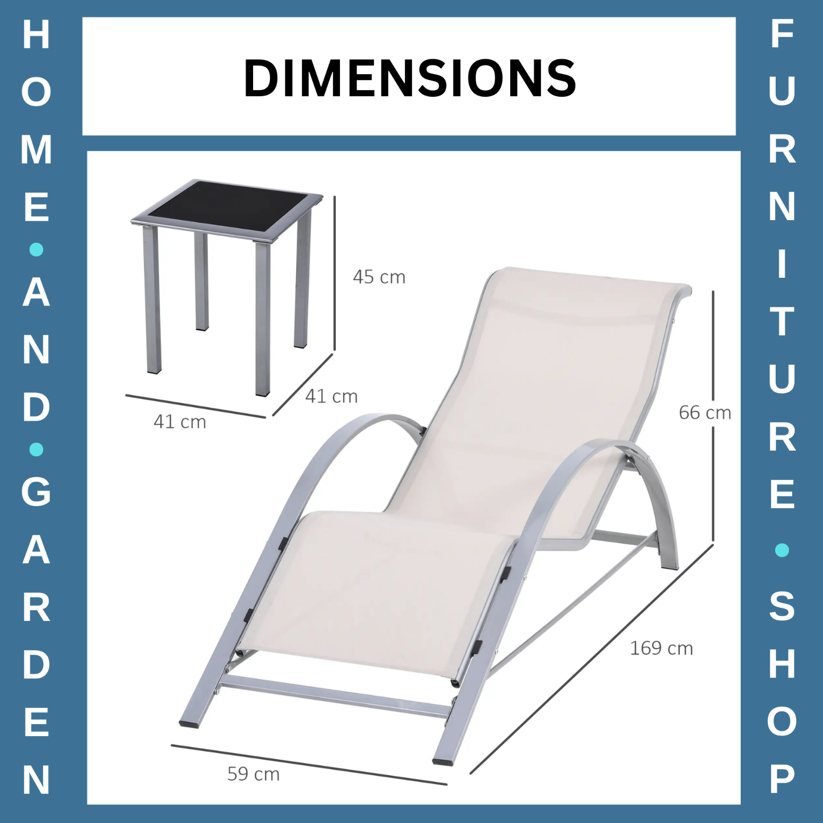 3 Piece Garden Lounge Chair Set with Recliners & Table for Patio or Outdoor Use - Home and Garden Furniture Shop - rustic - furniture