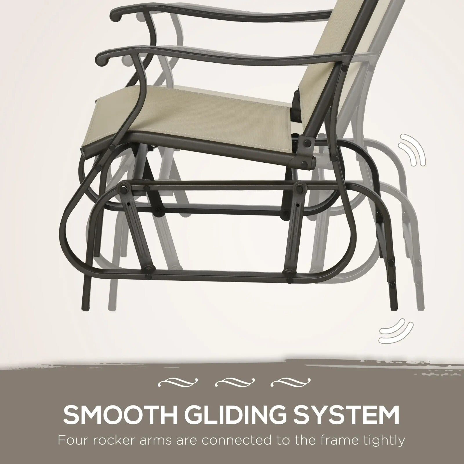 3 Piece Garden Rocking Chair Set with Armchairs and Tempered Glass Patio Table - Home and Garden Furniture Shop - #rustic - furniture#