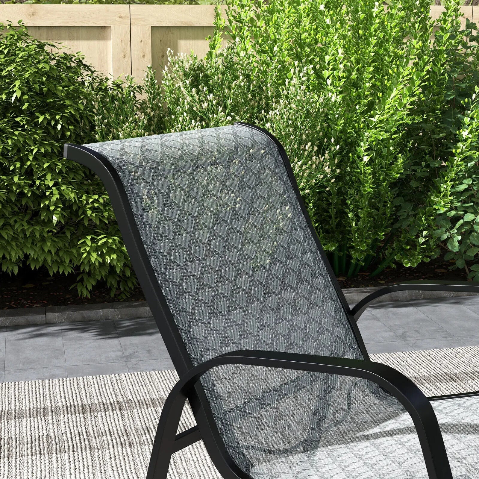 3 Piece Outdoor Rocking Bistro Set with Armchair & Coffee Table for Patio Garden - Home and Garden Furniture Shop - #rustic - furniture#