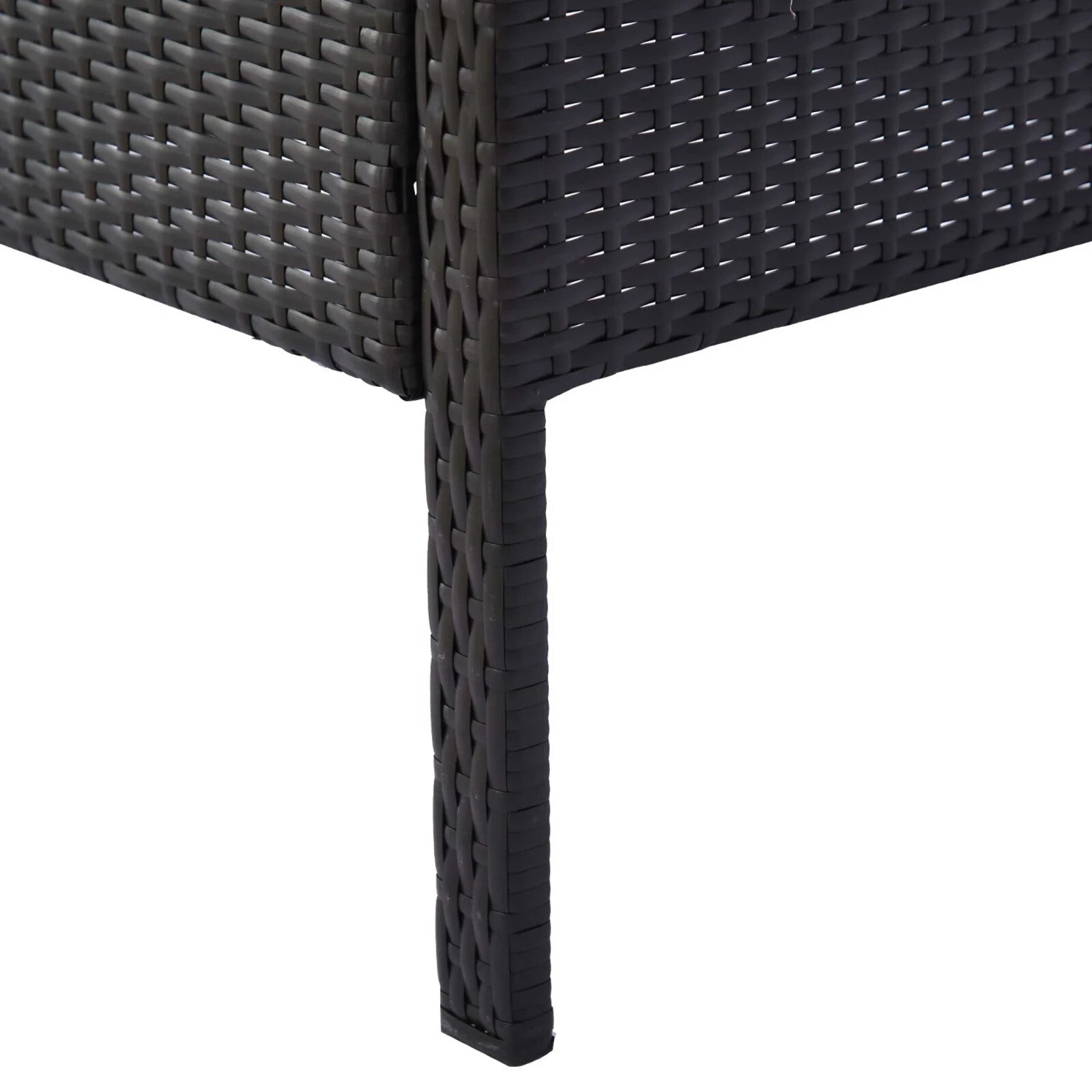 3 Piece Rattan Bistro Set Garden Balcony Dining Table 2 Seater Chairs Brown - Home and Garden Furniture Shop - rustic - furniture