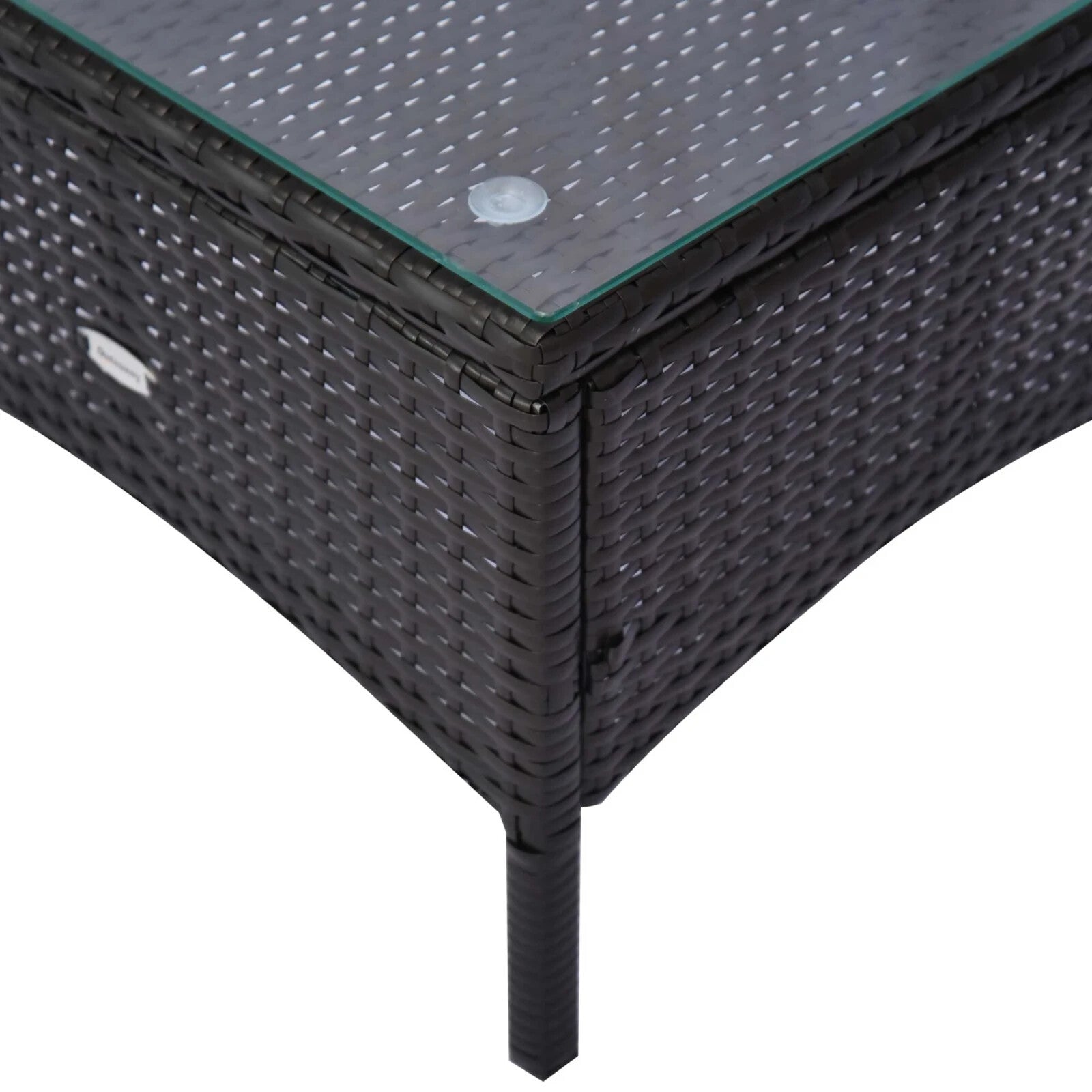 3 Piece Rattan Bistro Set Garden Balcony Dining Table 2 Seater Chairs Brown - Home and Garden Furniture Shop - rustic - furniture