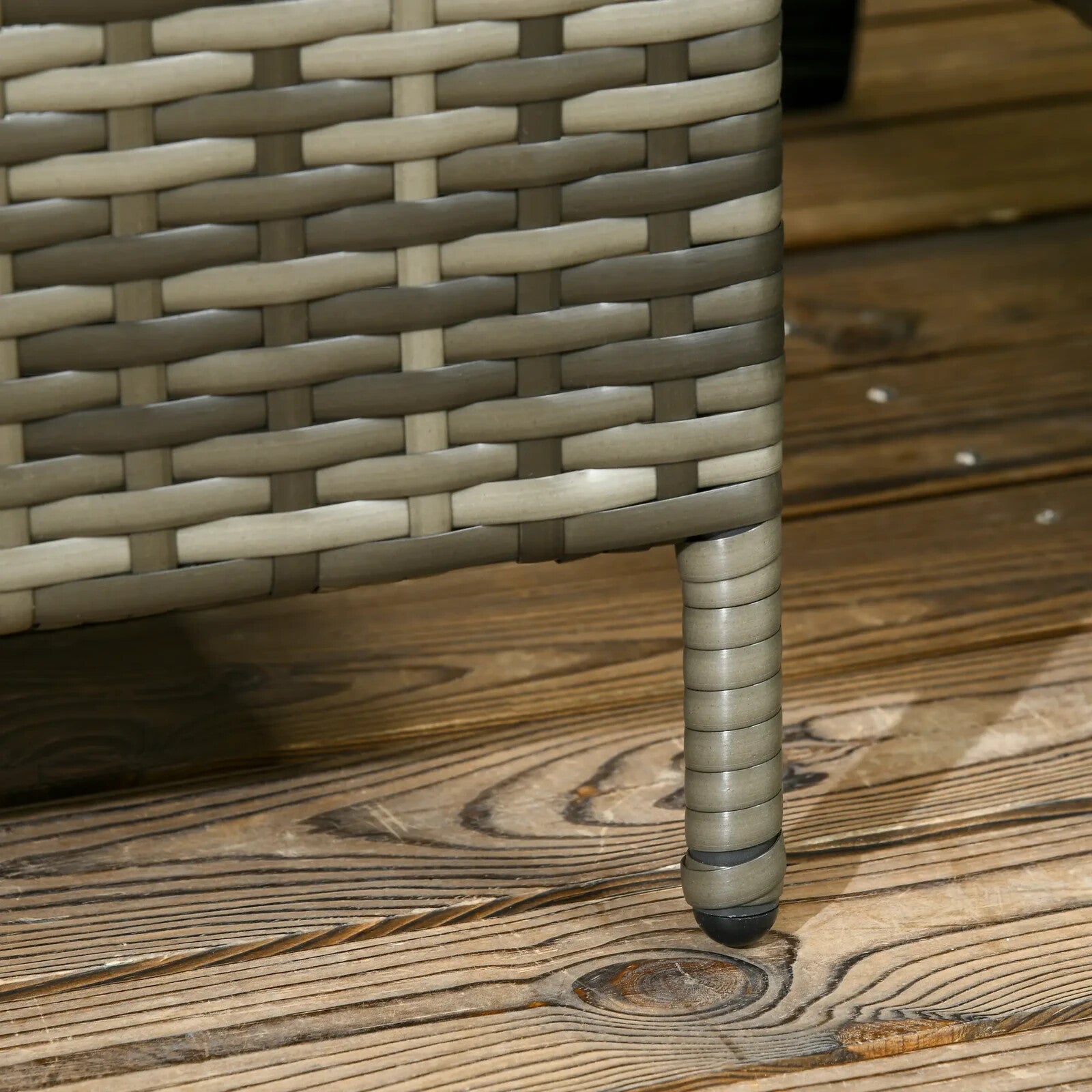 3 - Piece Rattan Bistro Set with Adjustable Backrests - Outdoor Garden Furniture - Home and Garden Furniture Shop - rustic - furniture