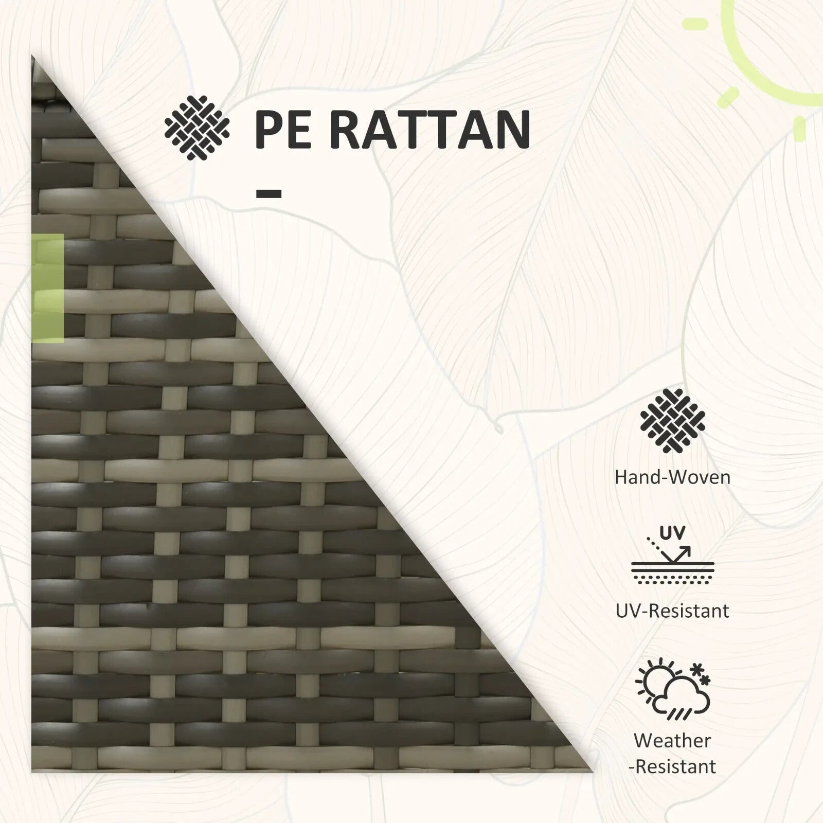 3 - Piece Rattan Bistro Set with Adjustable Backrests - Outdoor Garden Furniture - Home and Garden Furniture Shop - rustic - furniture