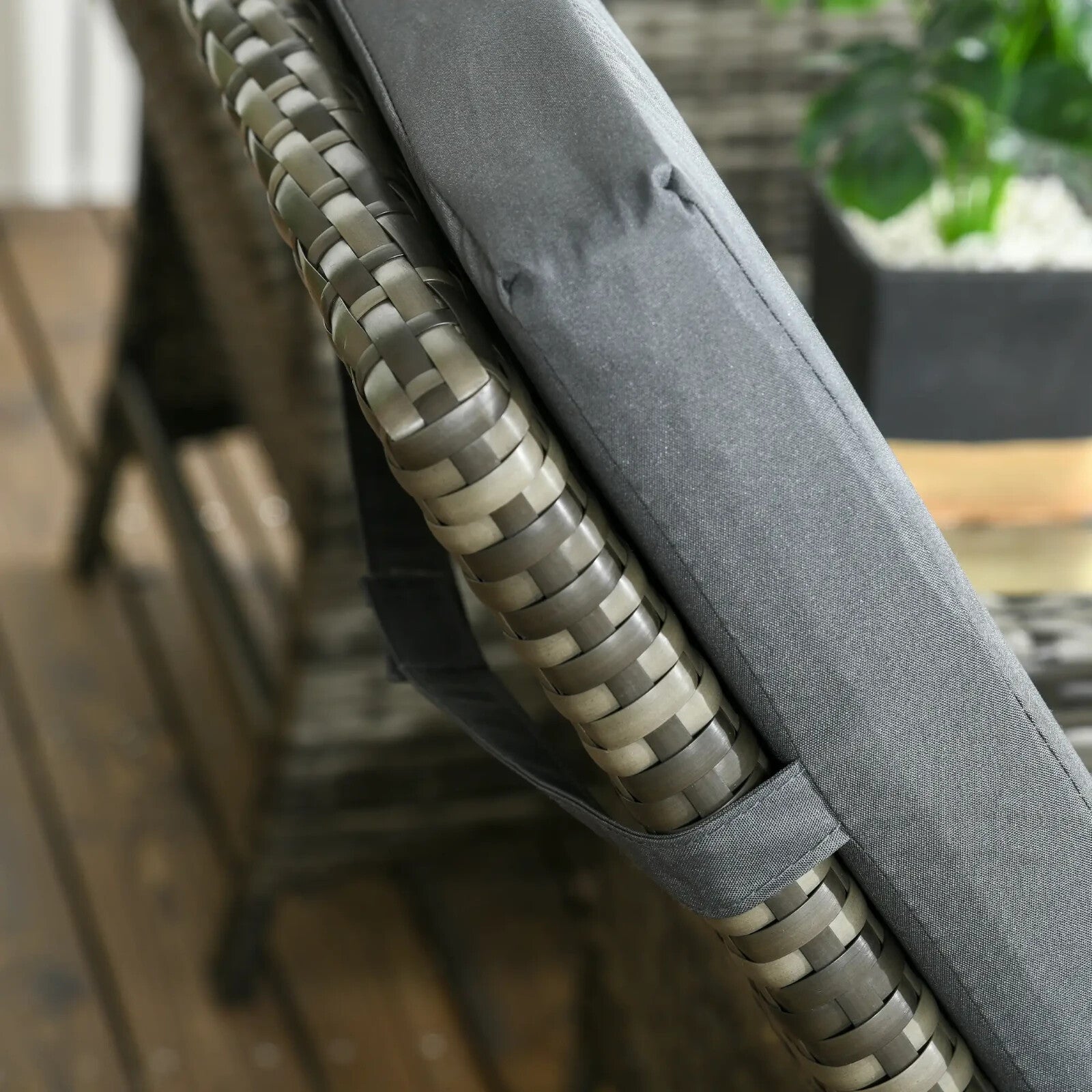 3 - Piece Rattan Bistro Set with Adjustable Backrests - Outdoor Garden Furniture - Home and Garden Furniture Shop - rustic - furniture