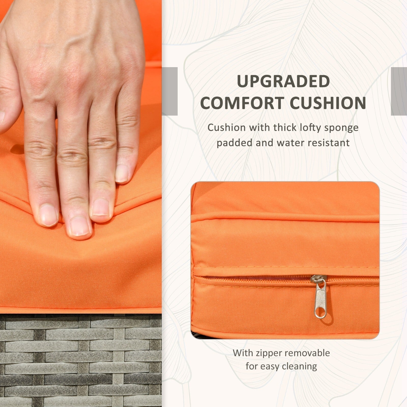 3 Piece Rattan Garden Bistro Set Patio Furniture Sofa with Storage Table & Chair - Home and Garden Furniture Shop - rustic - furniture