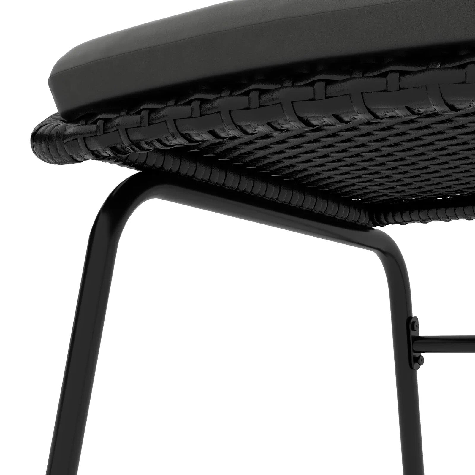 3 Piece Rattan Garden Bistro Set with Cushions 2 Armchairs & Round Coffee Table - Home and Garden Furniture Shop - rustic - furniture