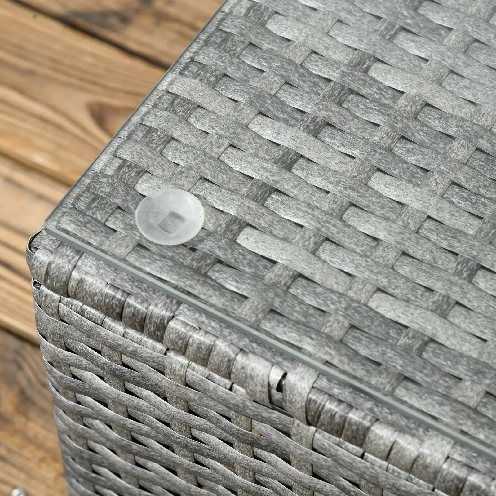 3 Piece Rattan Garden Furniture Set with 4 Seater Corner Sofa and Coffee Table - Home and Garden Furniture Shop - rustic - furniture