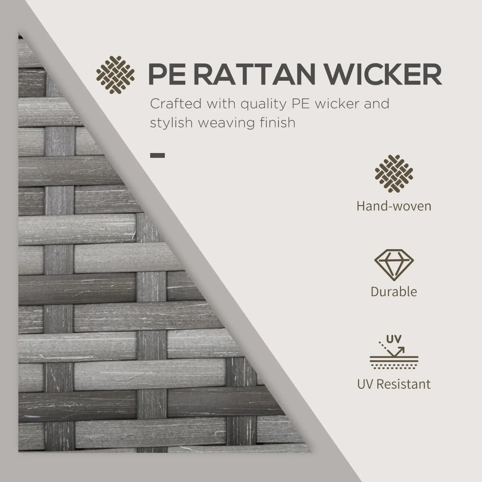 3 - Piece Wicker Bistro Set – Foldable Patio Table and Chairs for Outdoor Use - Home and Garden Furniture Shop - rustic - furniture