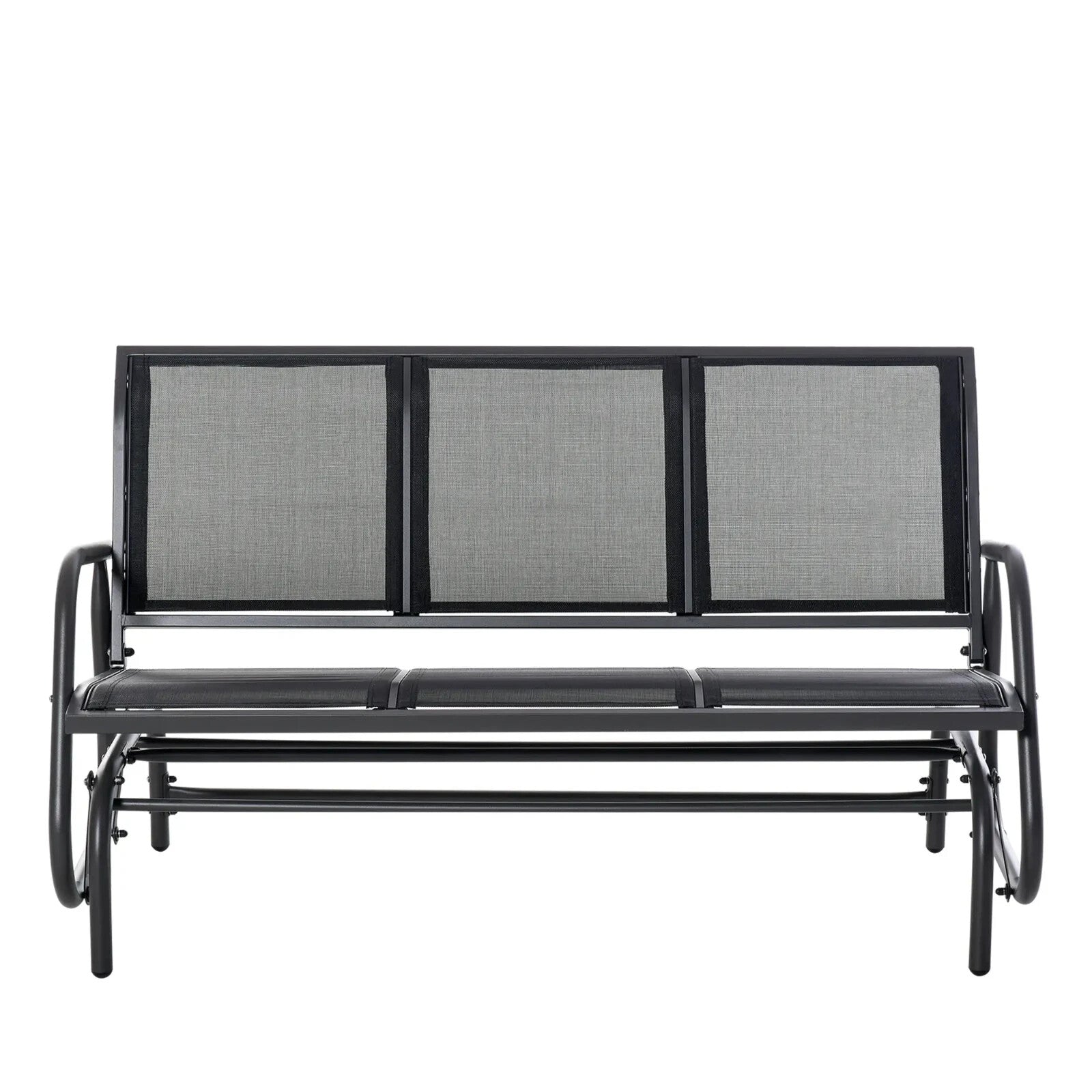 3 Seat Glider Rocking Chair Garden Bench Patio Furniture Texteline Fabric Seat - Home and Garden Furniture Shop - #rustic - furniture#