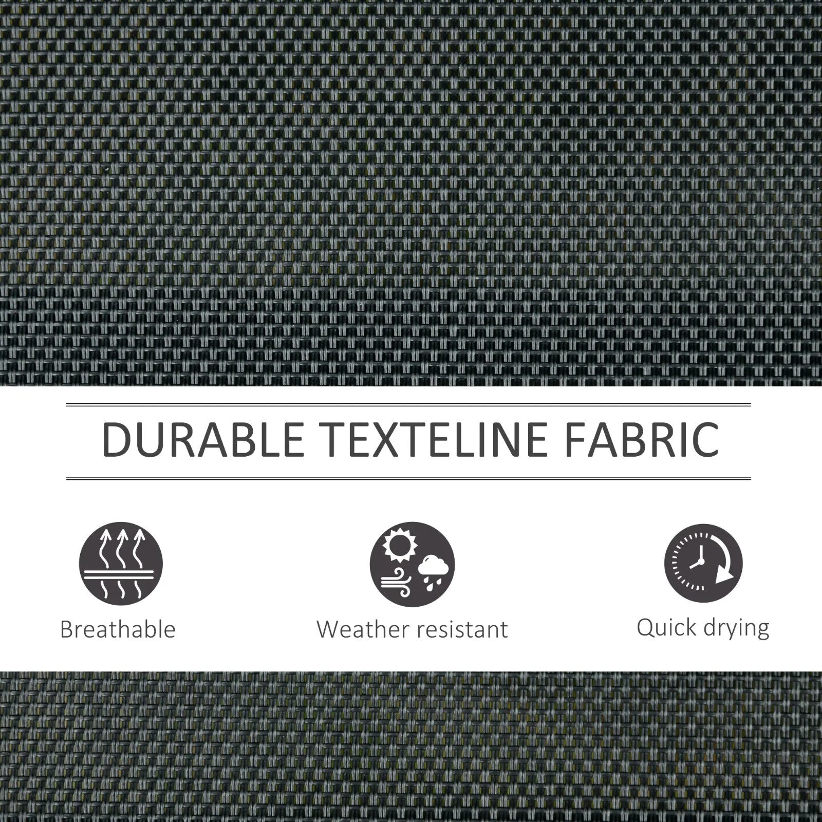 3 Seat Glider Rocking Chair Garden Bench Patio Furniture Texteline Fabric Seat - Home and Garden Furniture Shop - rustic - furniture